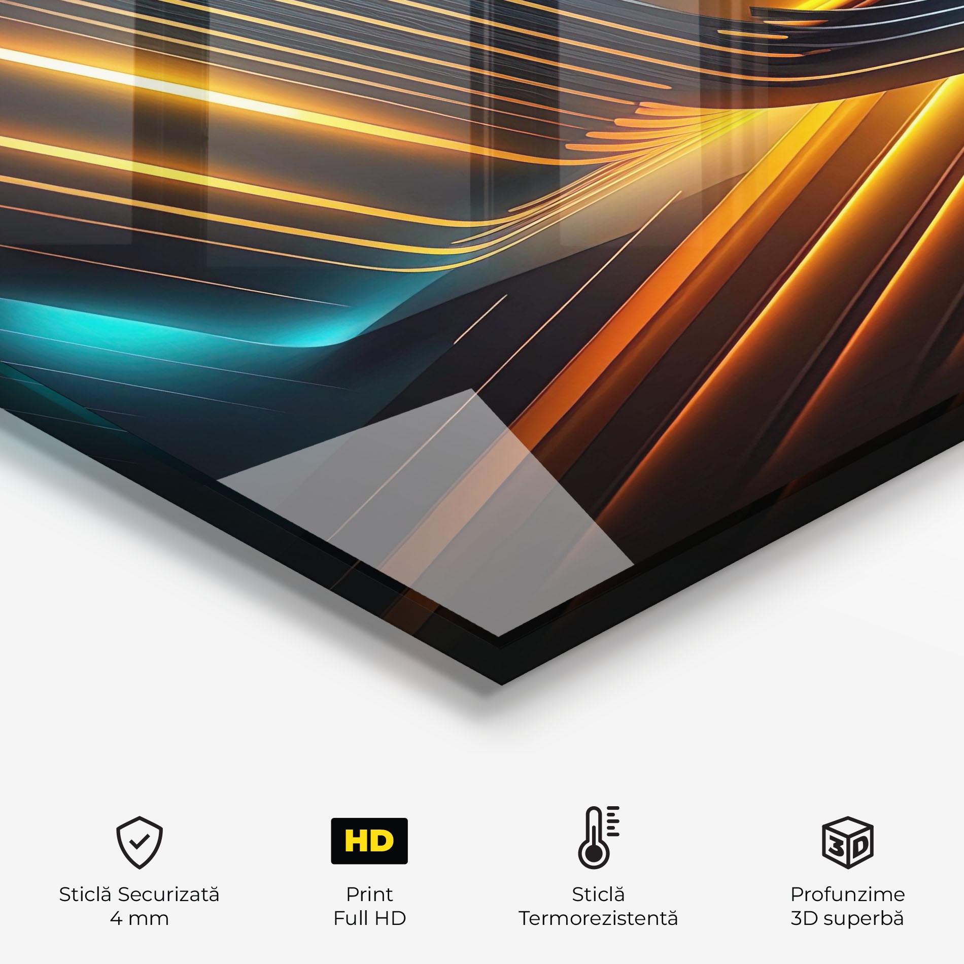 Panou Sticla Bucatarie Futuristic Background mockup 2