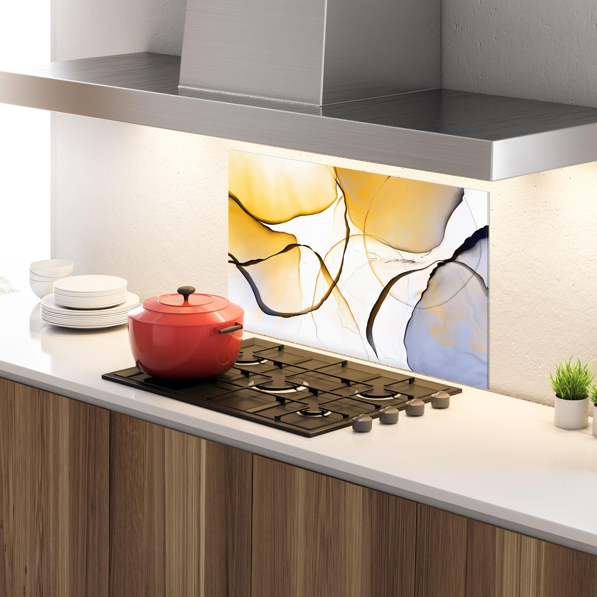 Panou Sticla Bucatarie Abstract Alcohol Ink mockup 4