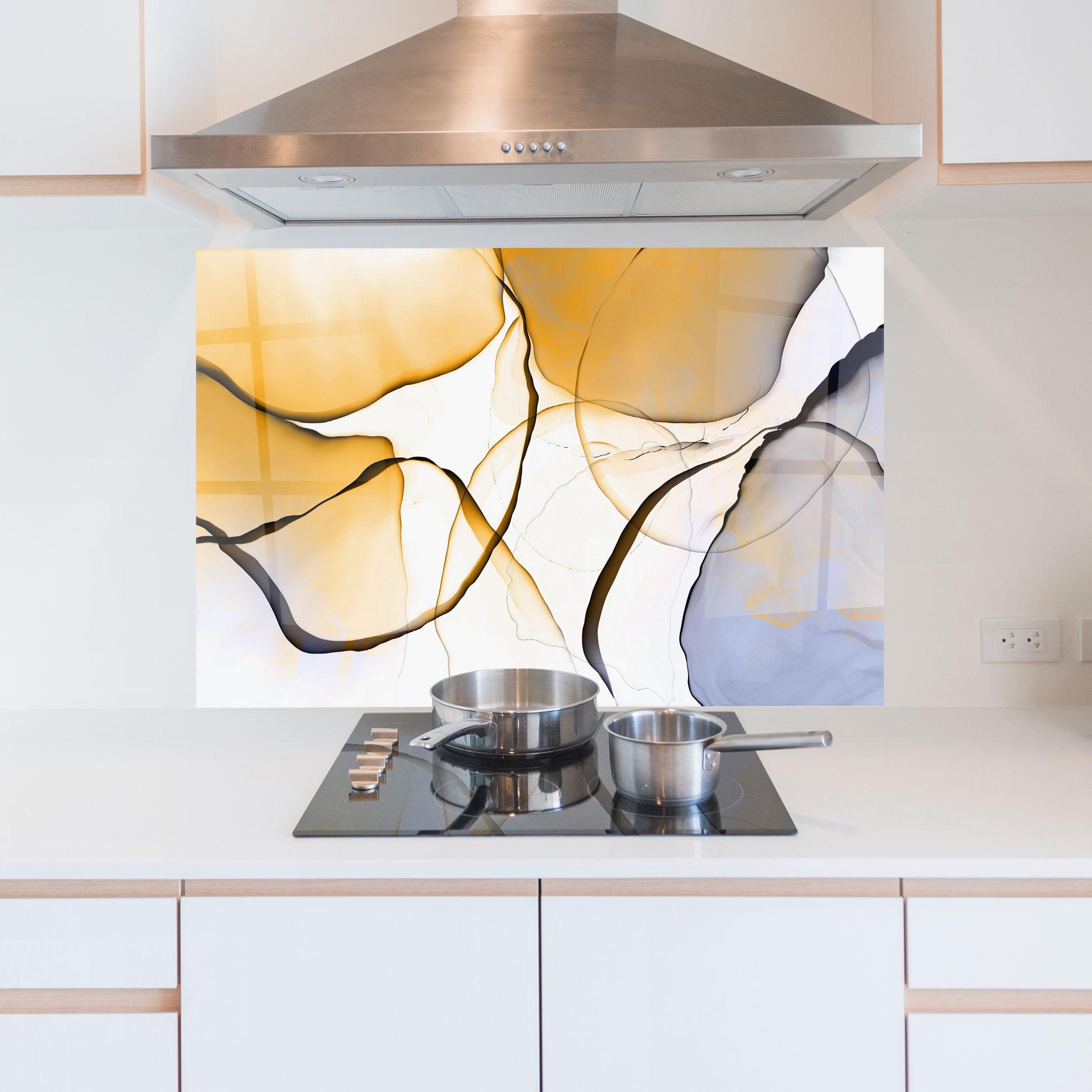 Panou Sticla Bucatarie Abstract Alcohol Ink mockup 5