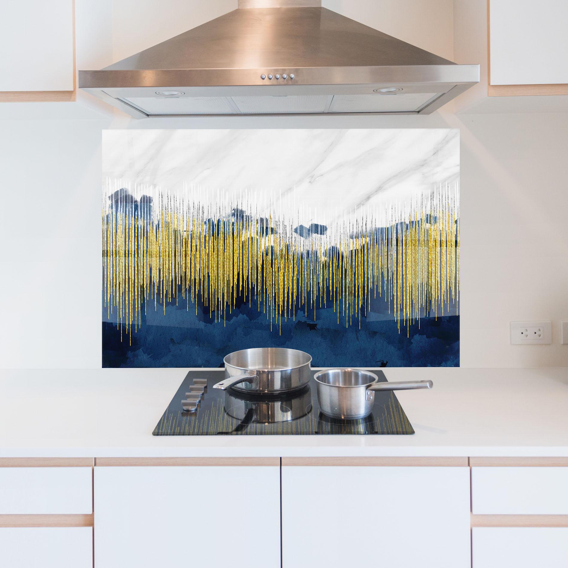 Panou Sticla Bucatarie Abstract Marble Art mockup 5