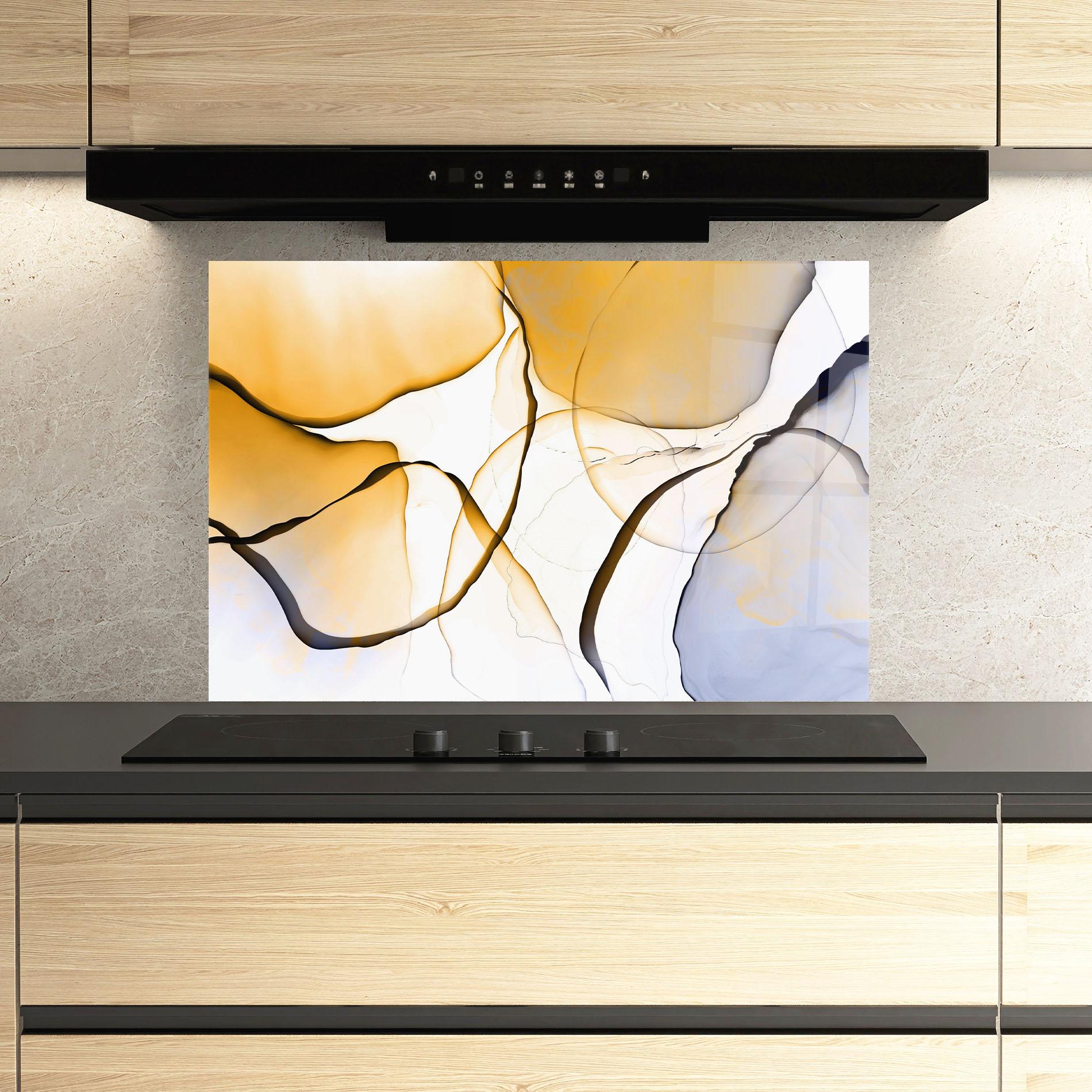 Panou Sticla Bucatarie Abstract Alcohol Ink mockup 3