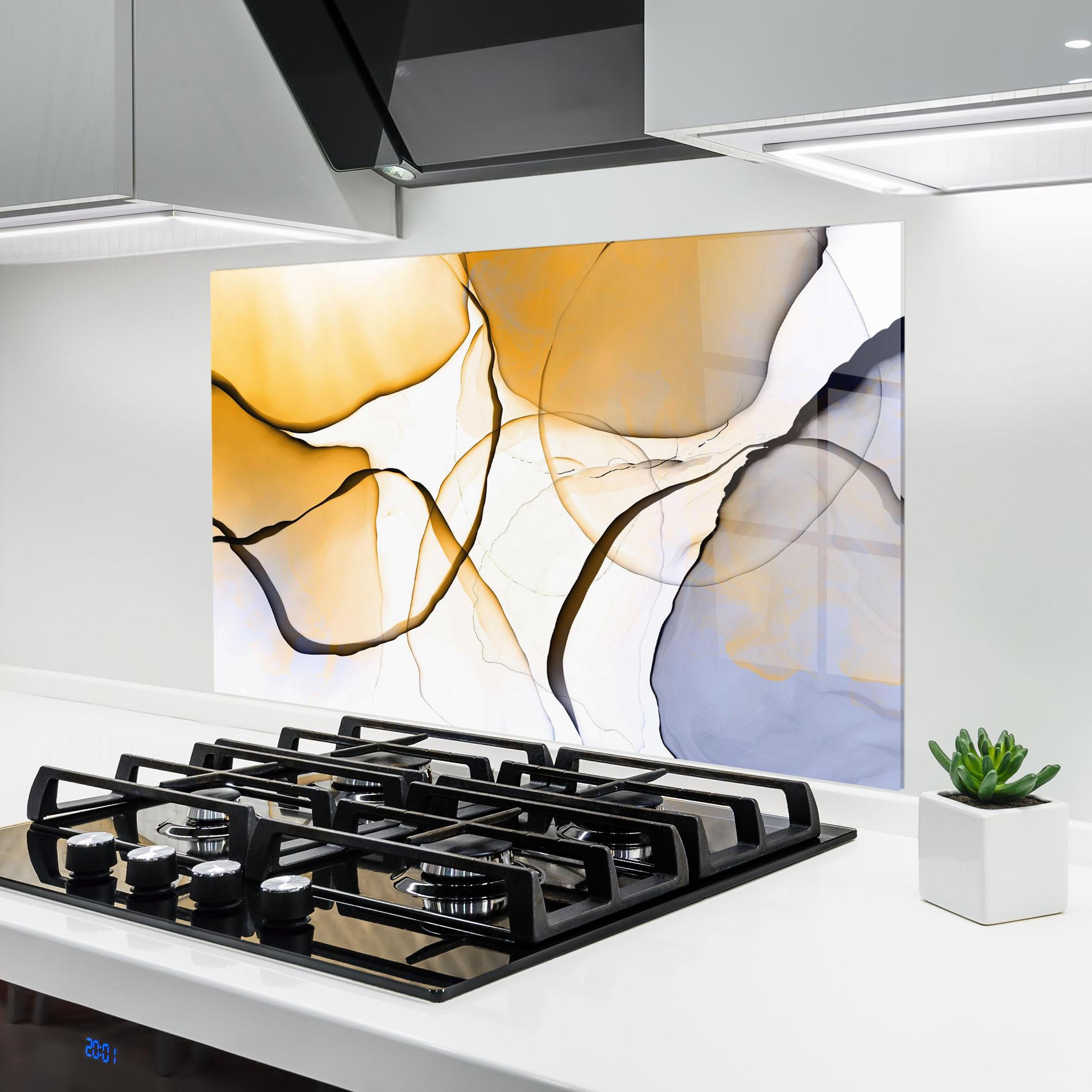 Panou Sticla Bucatarie Abstract Alcohol Ink mockup 6