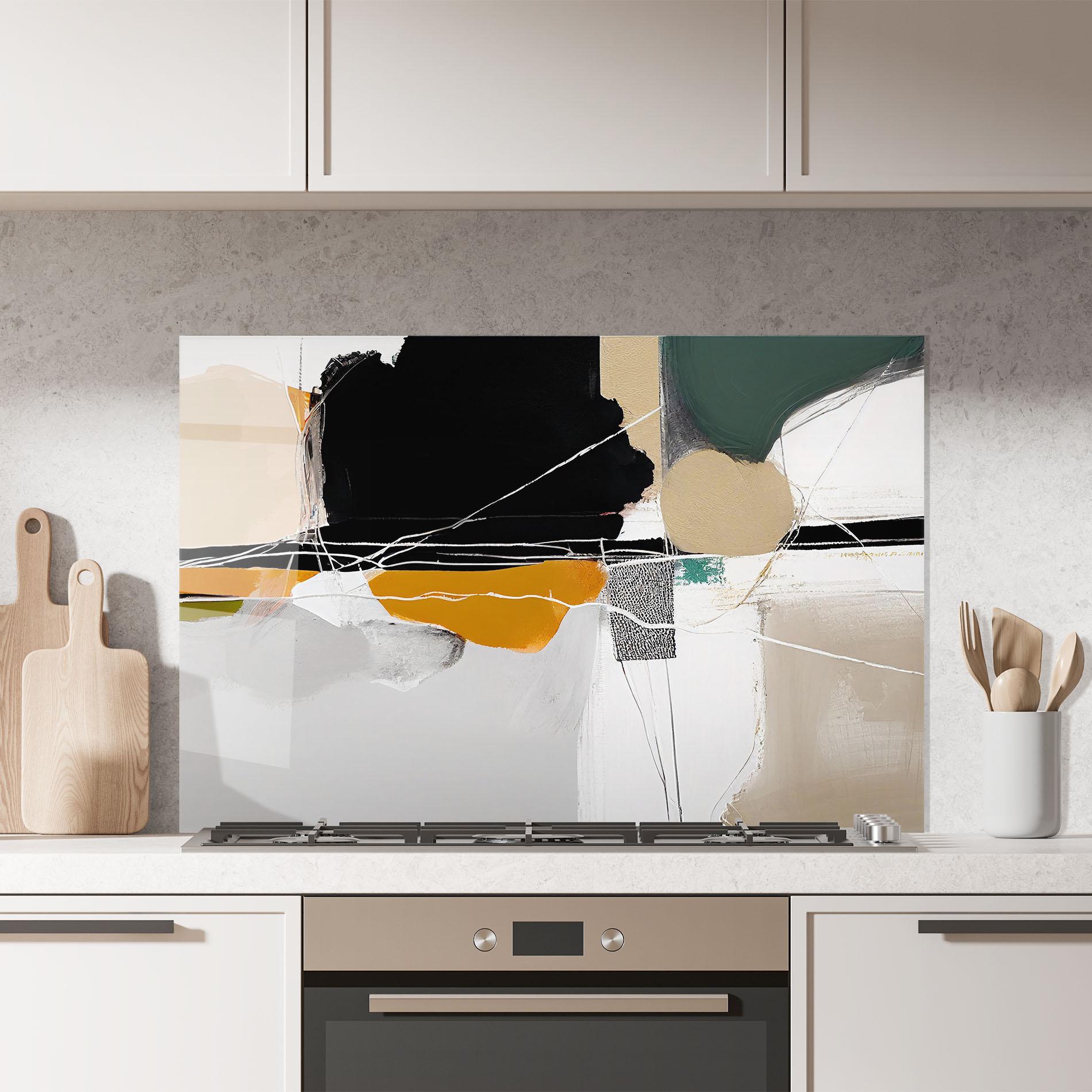 Panou Sticla Bucatarie Abstract Ornament Prints mockup 7