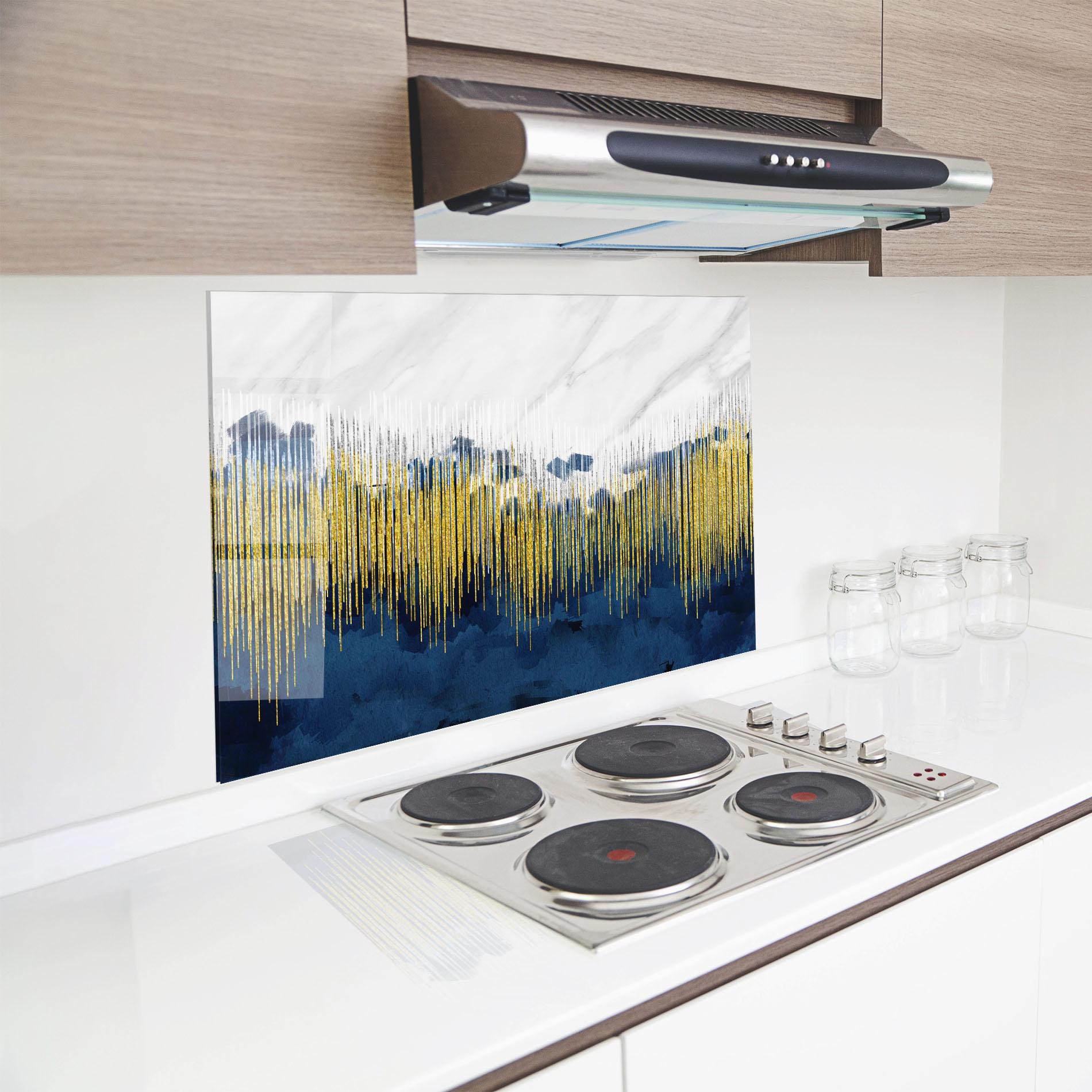 Panou Sticla Bucatarie Abstract Marble Art mockup 8