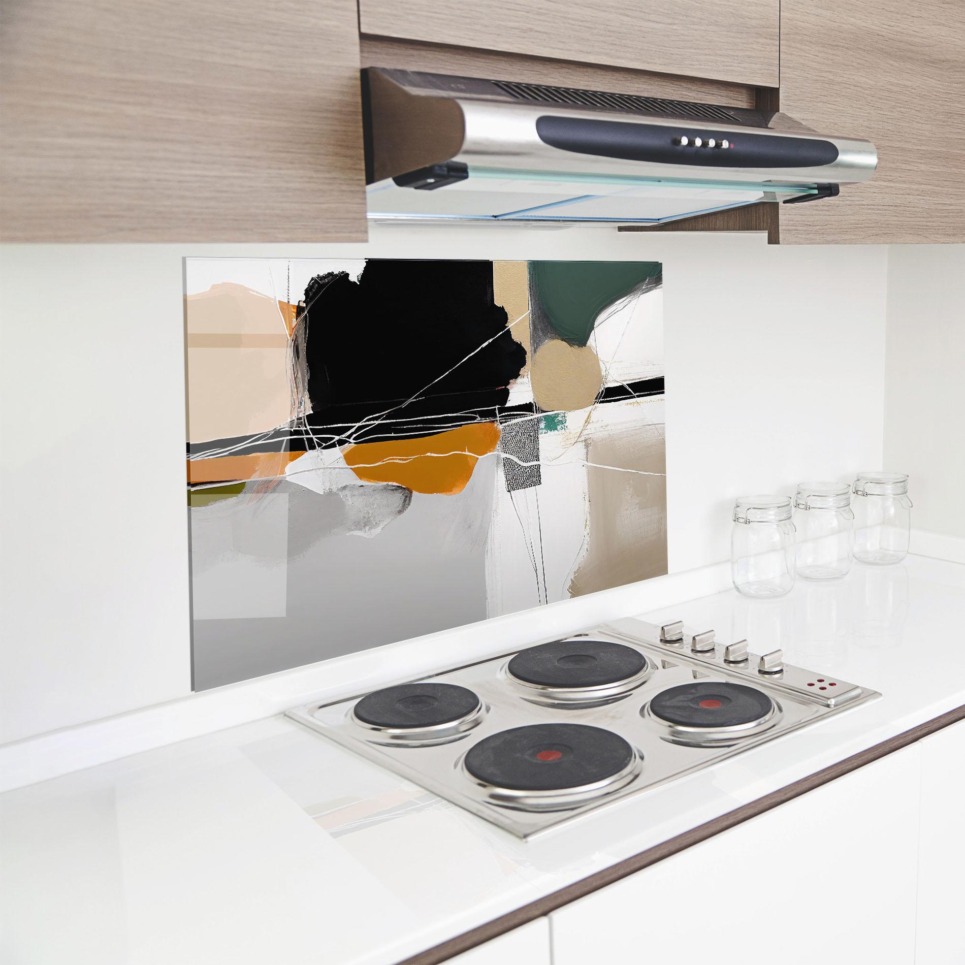 Panou Sticla Bucatarie Abstract Ornament Prints mockup 8