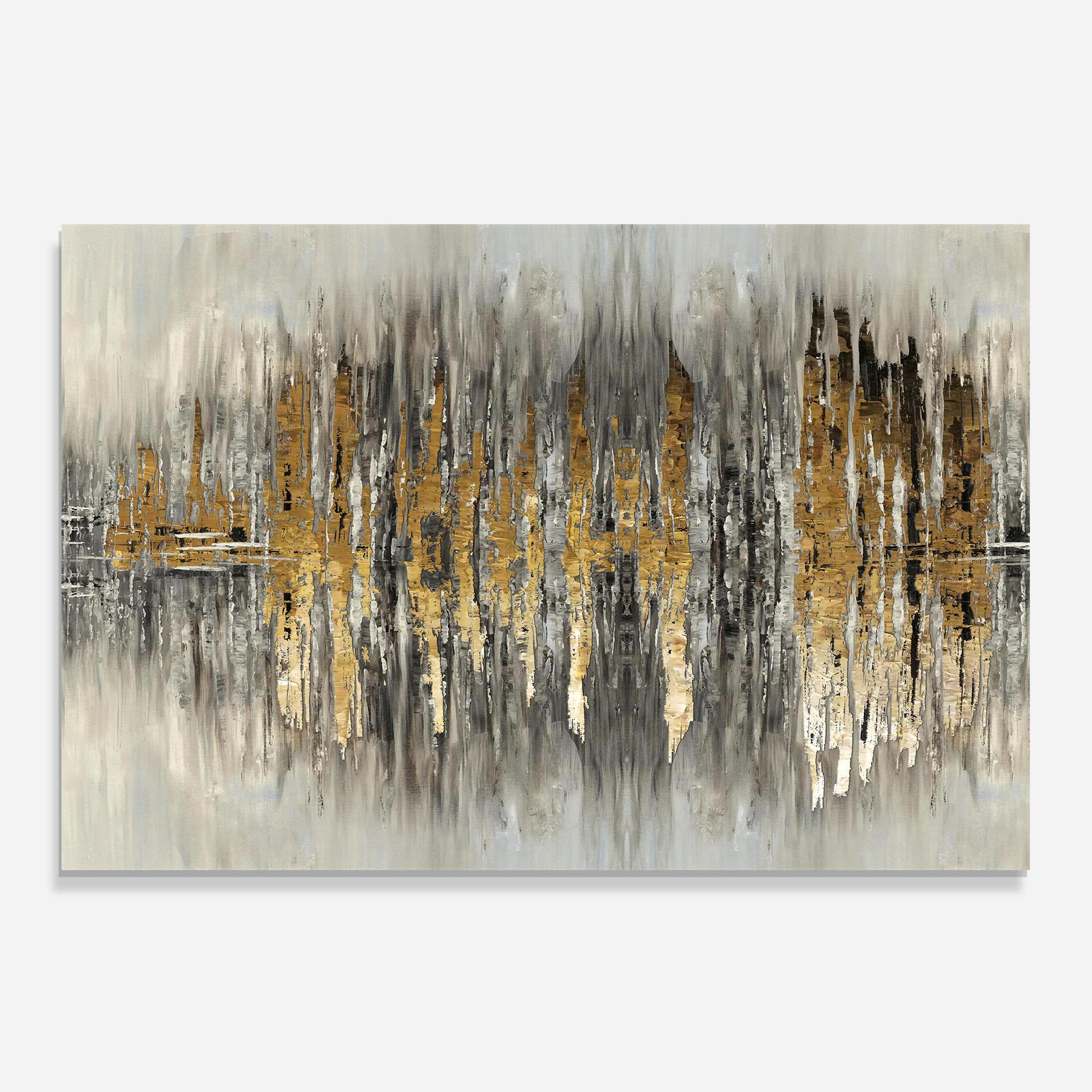 Panou Sticla Bucatarie Acrylic Silver Paint mockup 0