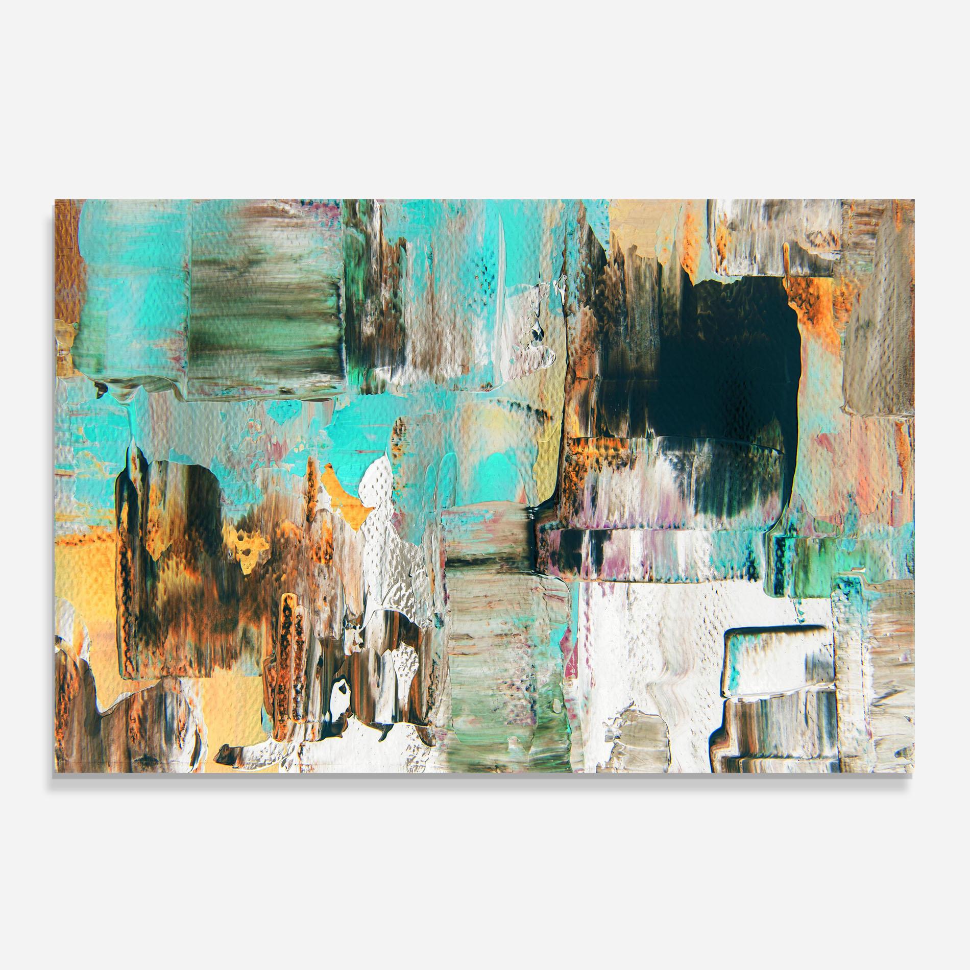 Panou Sticla Bucatarie Acrylic Textured Paint mockup 0