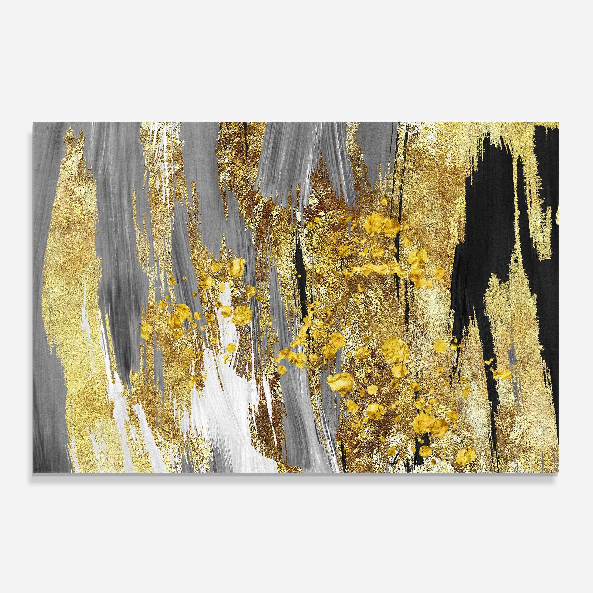 Panou Sticla Bucatarie Golden Grfey Lines mockup 0