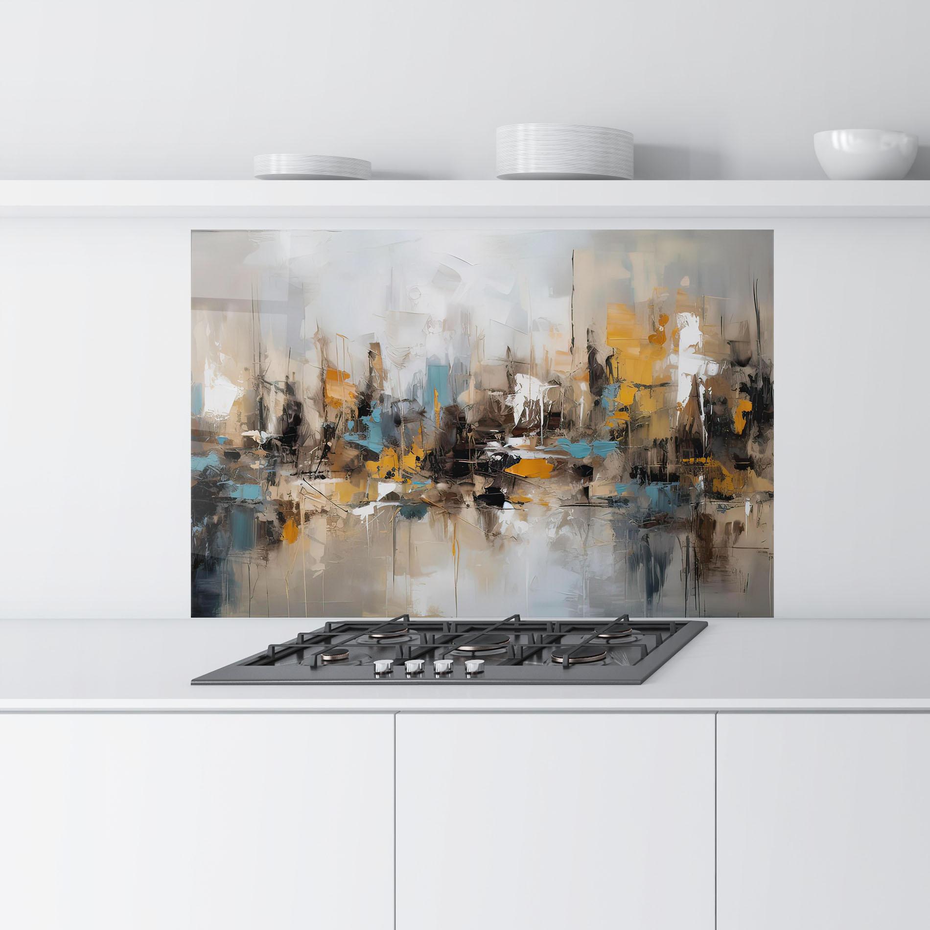 Panou Sticla Bucatarie Abstract Los Angeles mockup 9