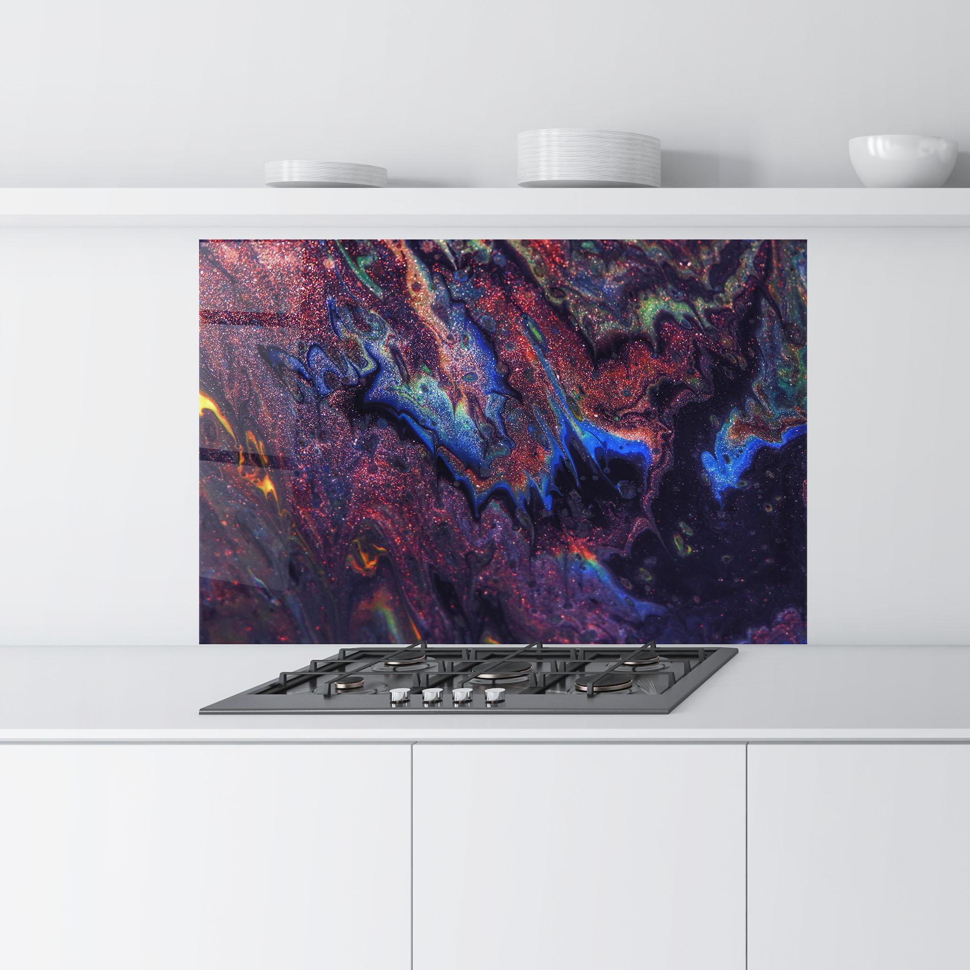 Panou Sticla Bucatarie Abstract Shadows mockup 9