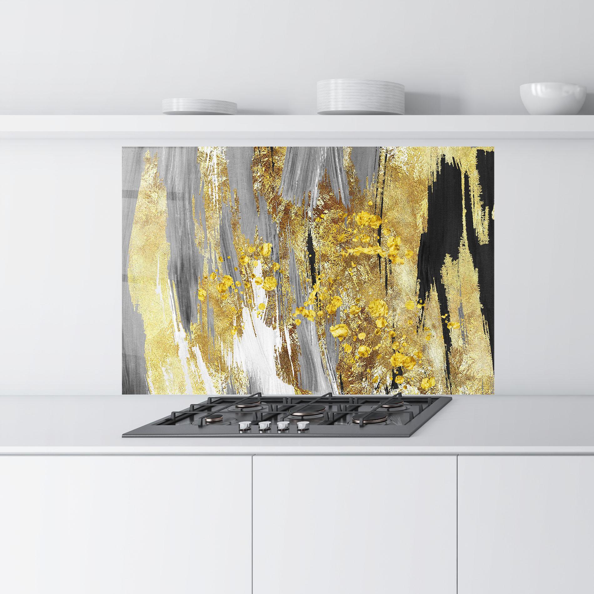 Panou Sticla Bucatarie Golden Grfey Lines mockup 9