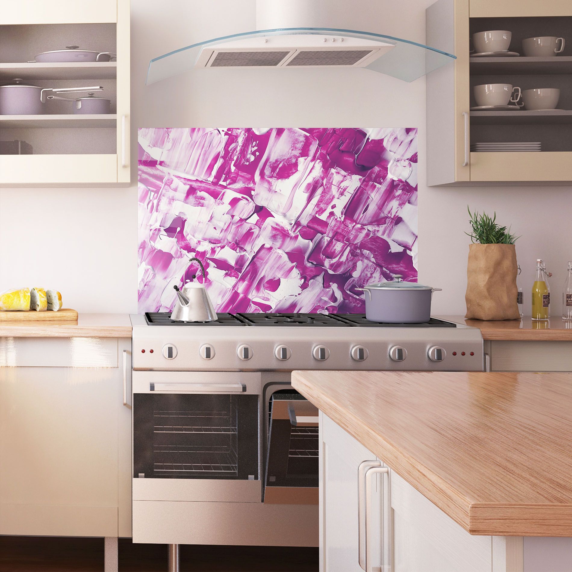 Abstract White And Pink mockup 1