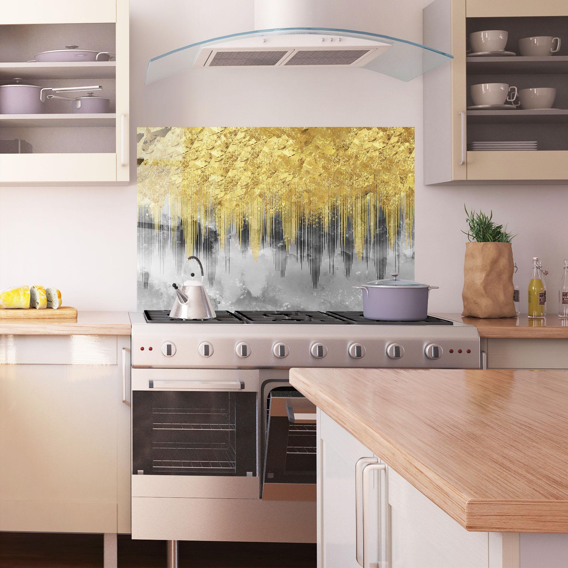 Panou Sticla Bucatarie Golden Grey mockup 1