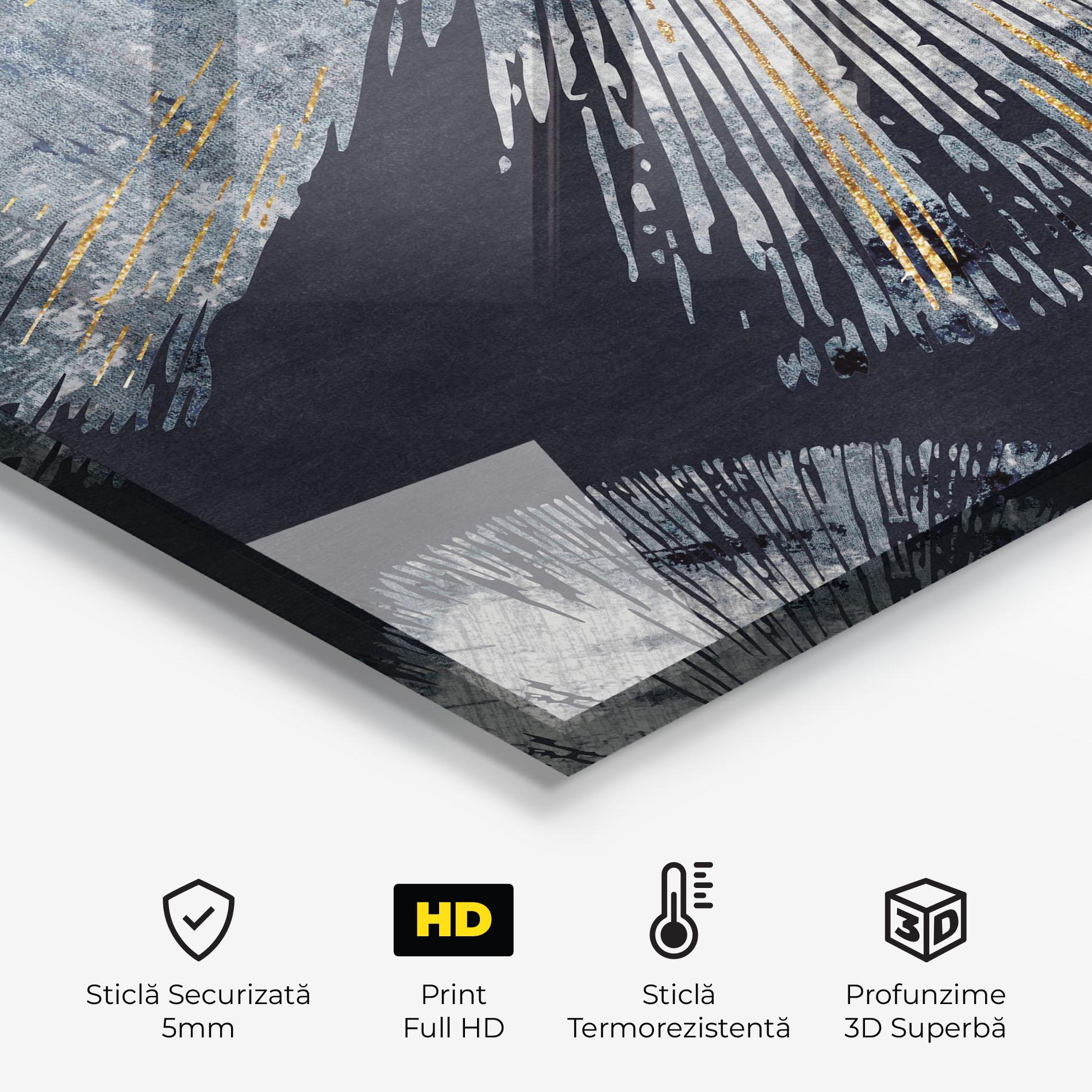 Panou Sticla Bucatarie Abstract Eye mockup 2