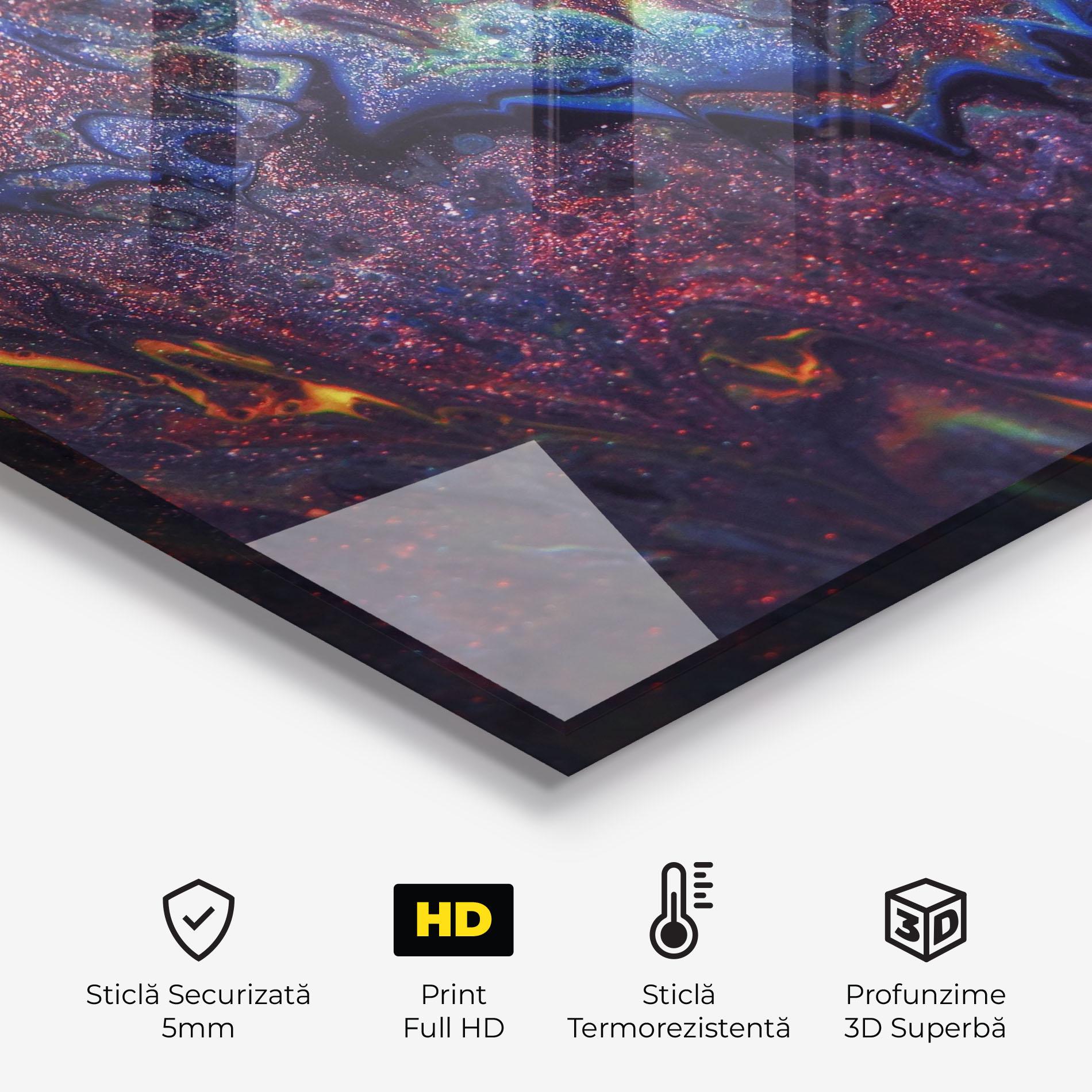 Panou Sticla Bucatarie Abstract Shadows mockup 2