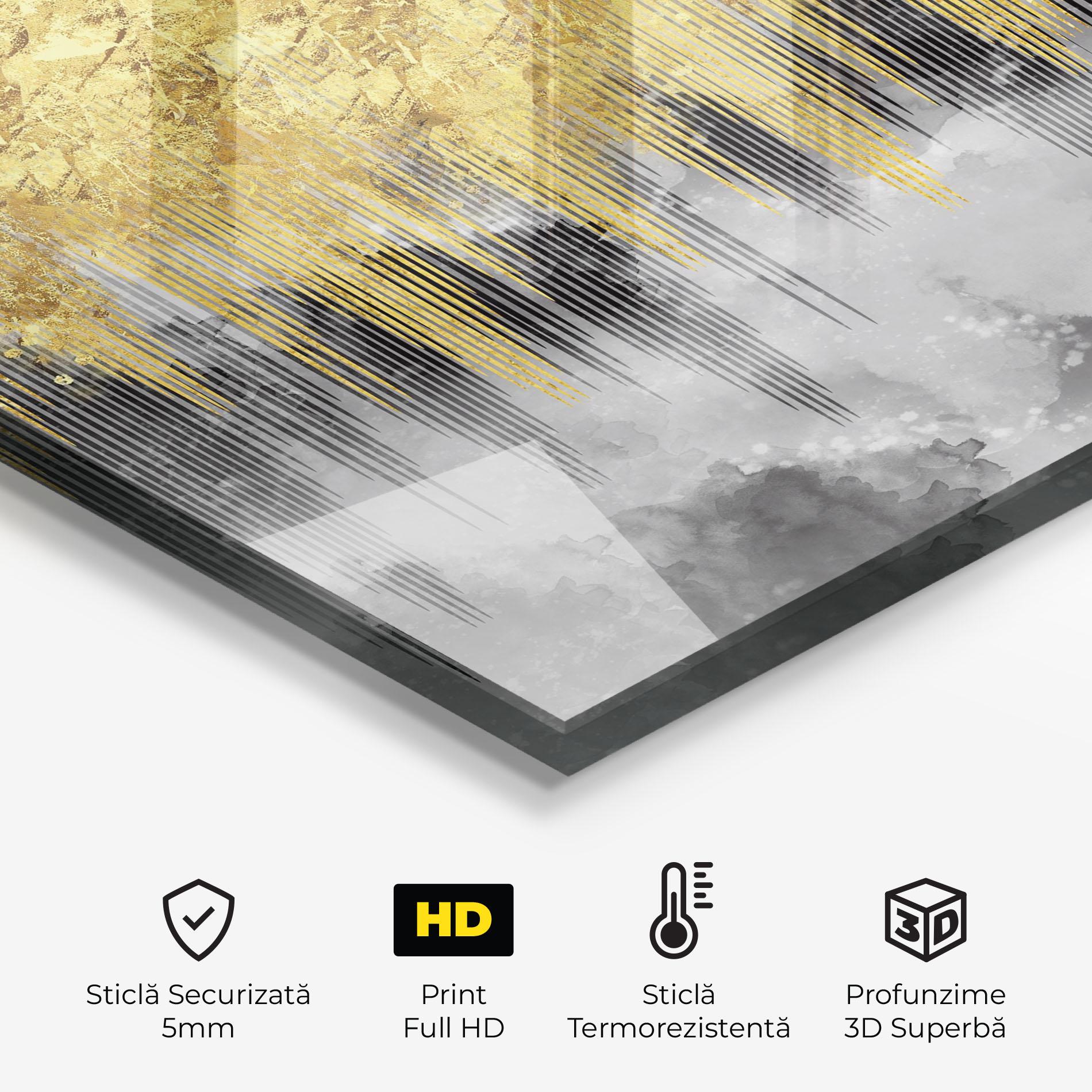 Panou Sticla Bucatarie Golden Grey mockup 2