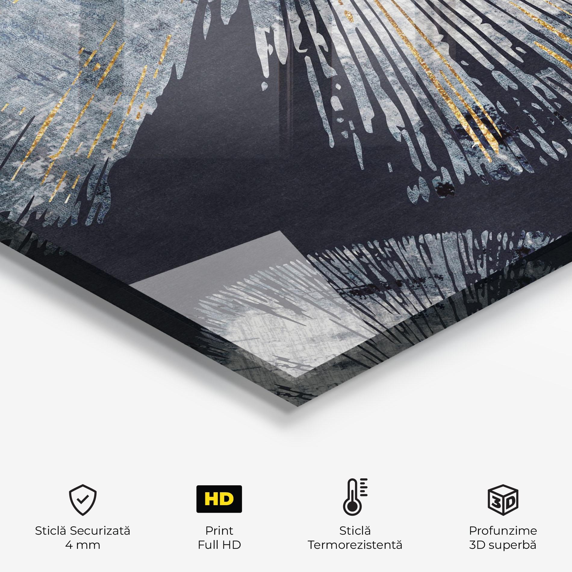 Panou Sticla Bucatarie Abstract Eye mockup 2