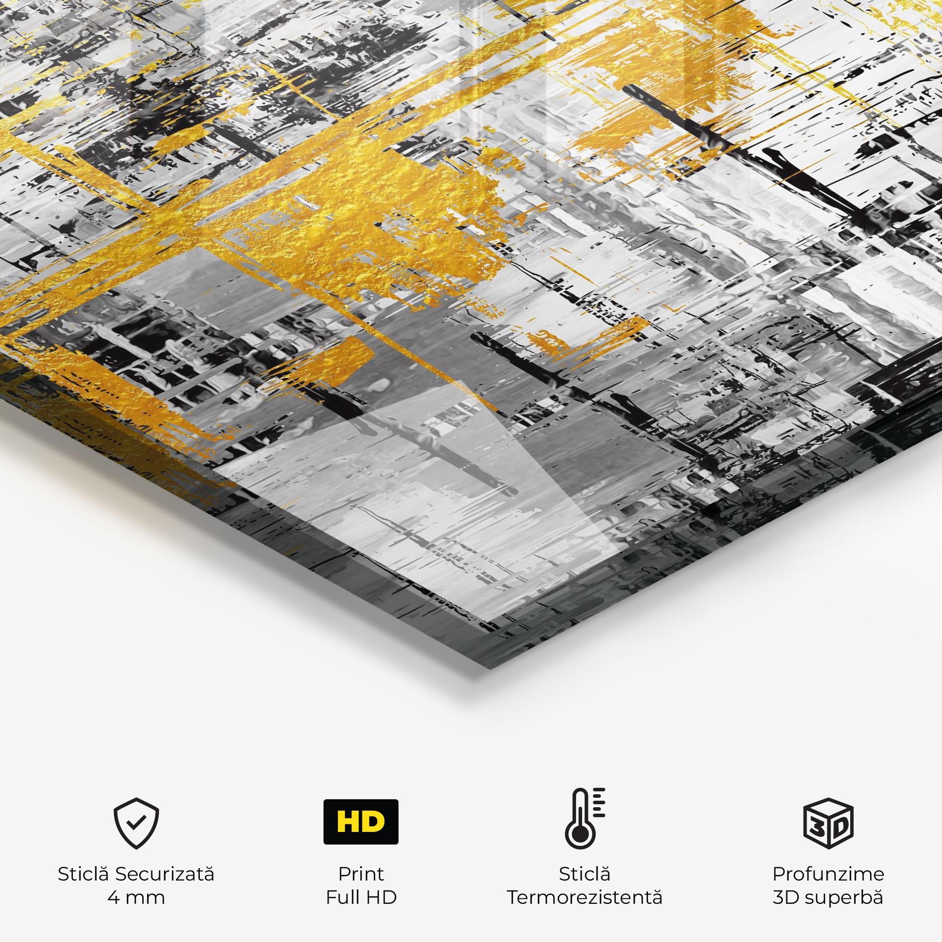 Panou Sticla Bucatarie Abstract Mix Color mockup 2