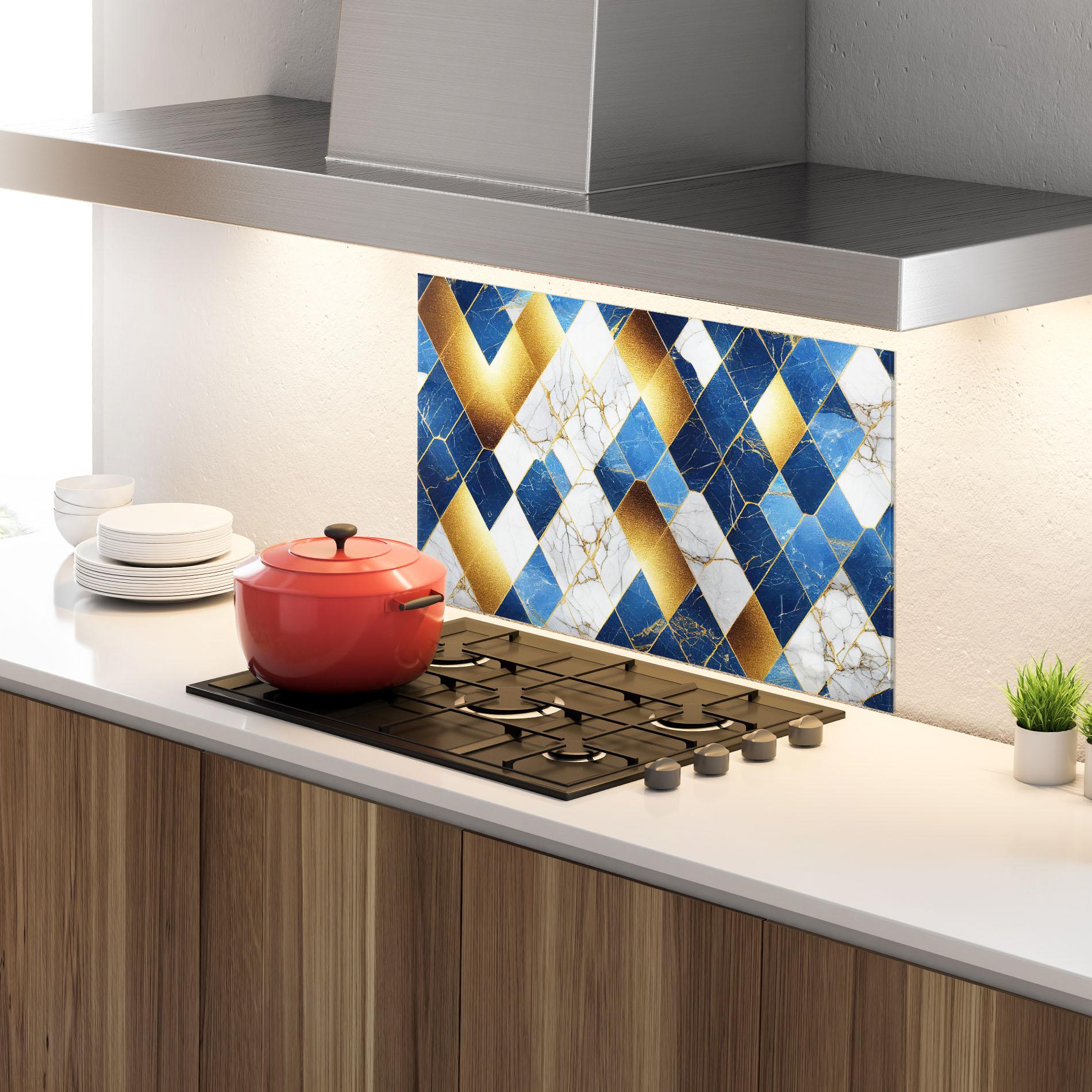 Panou Sticla Bucatarie Abstract Stone Texture mockup 4