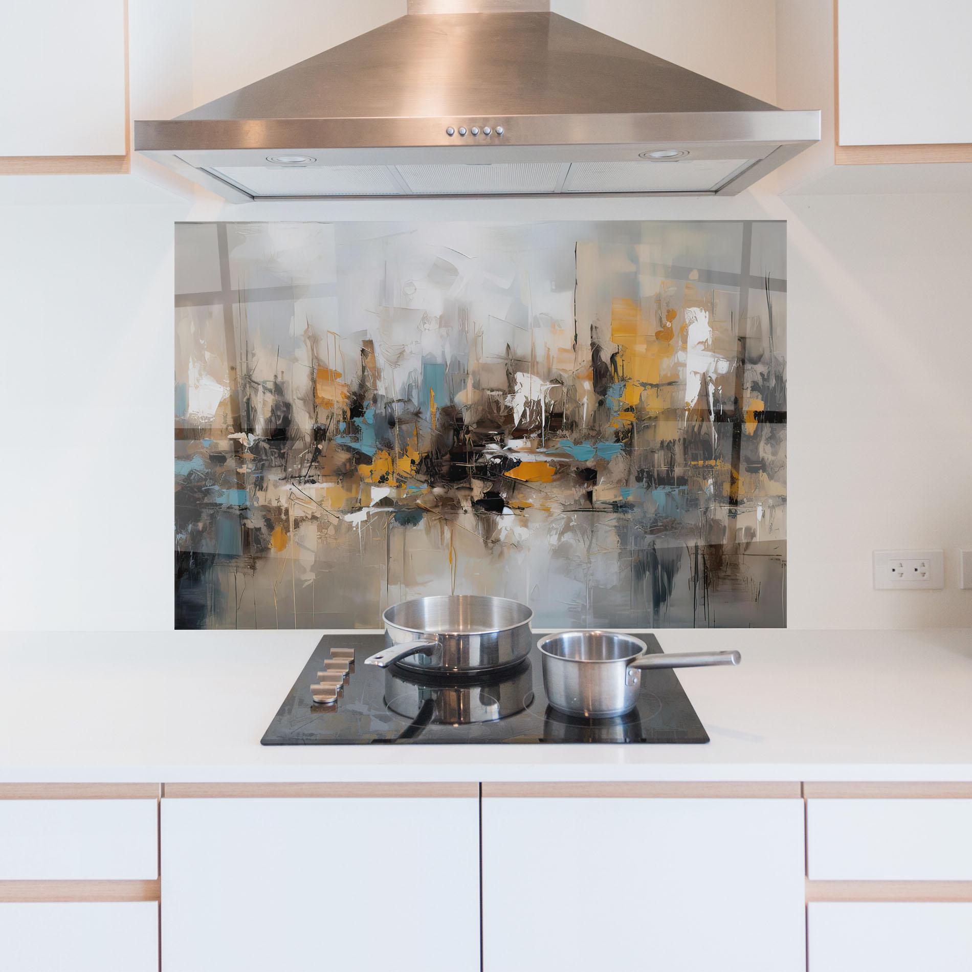 Panou Sticla Bucatarie Abstract Los Angeles mockup 5