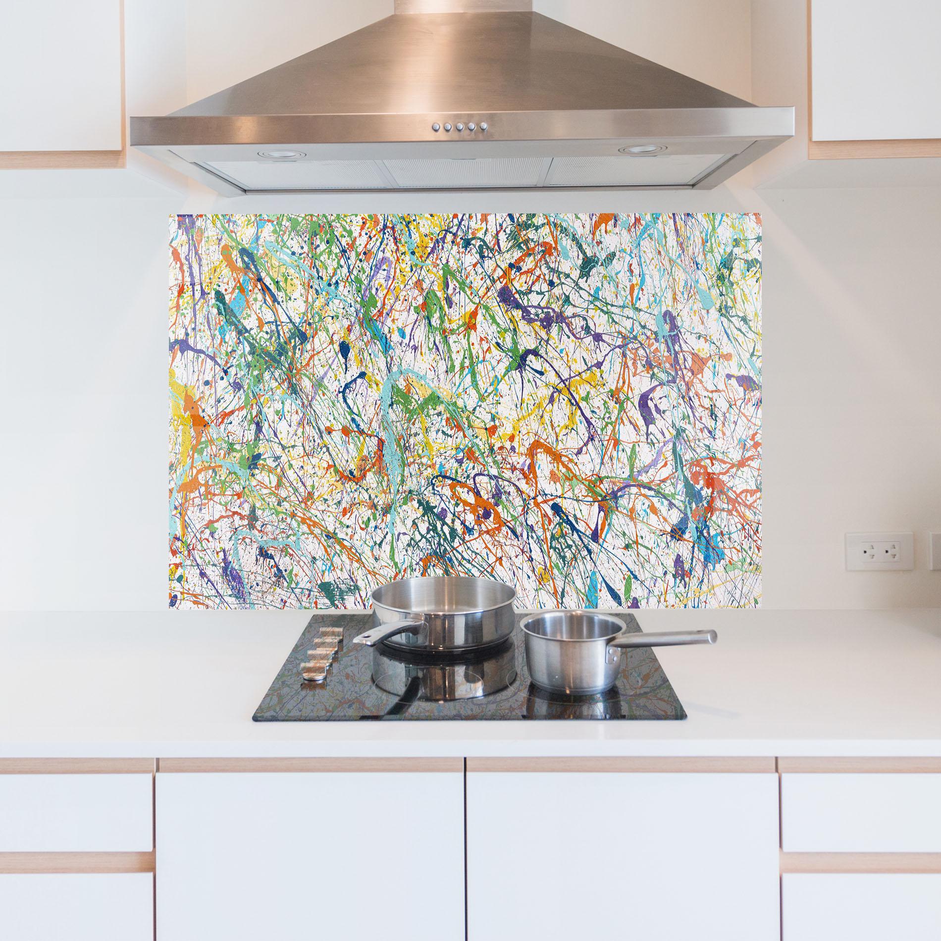 Panou Sticla Bucatarie Art Explosion mockup 5