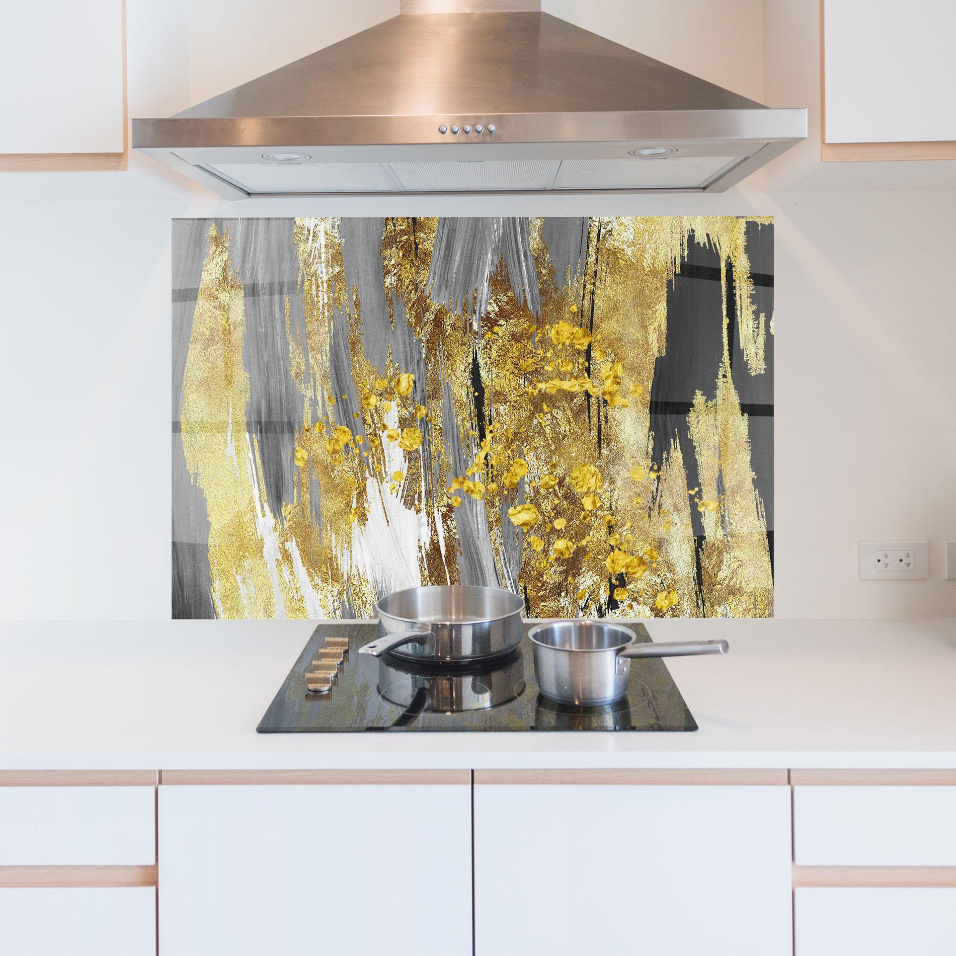 Panou Sticla Bucatarie Golden Grfey Lines mockup 5