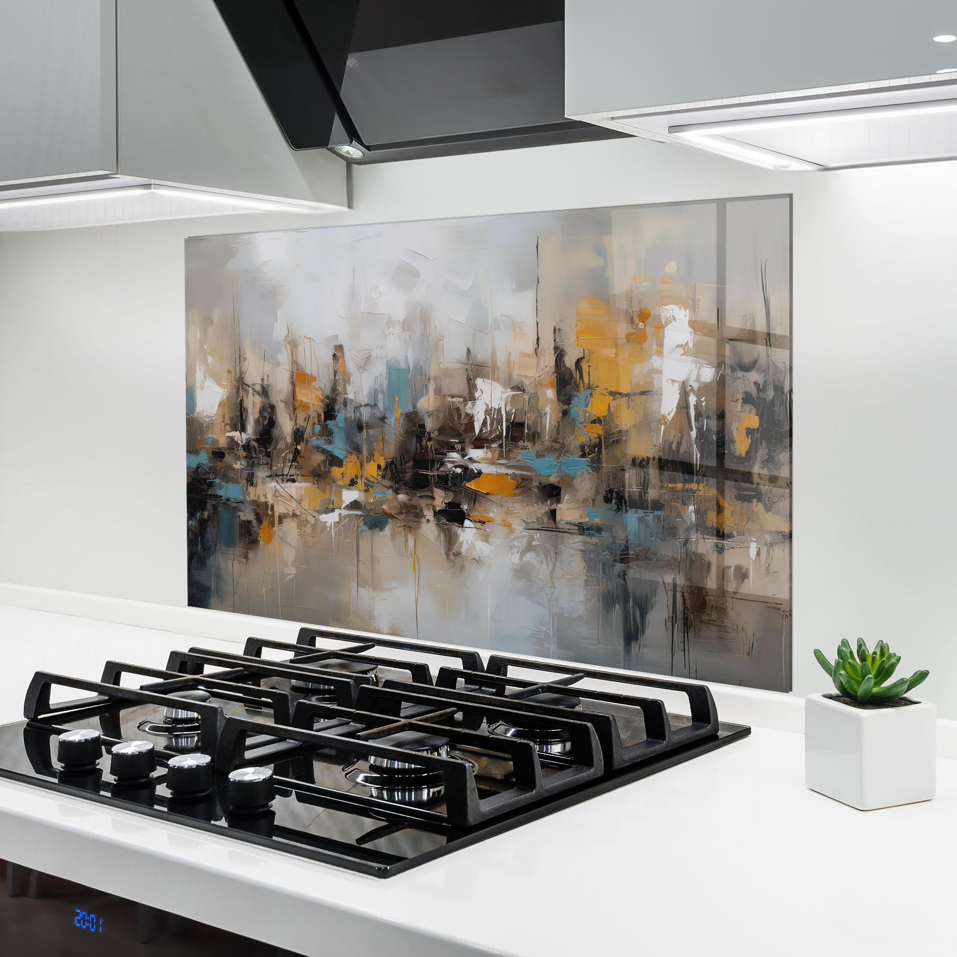 Panou Sticla Bucatarie Abstract Los Angeles mockup 6