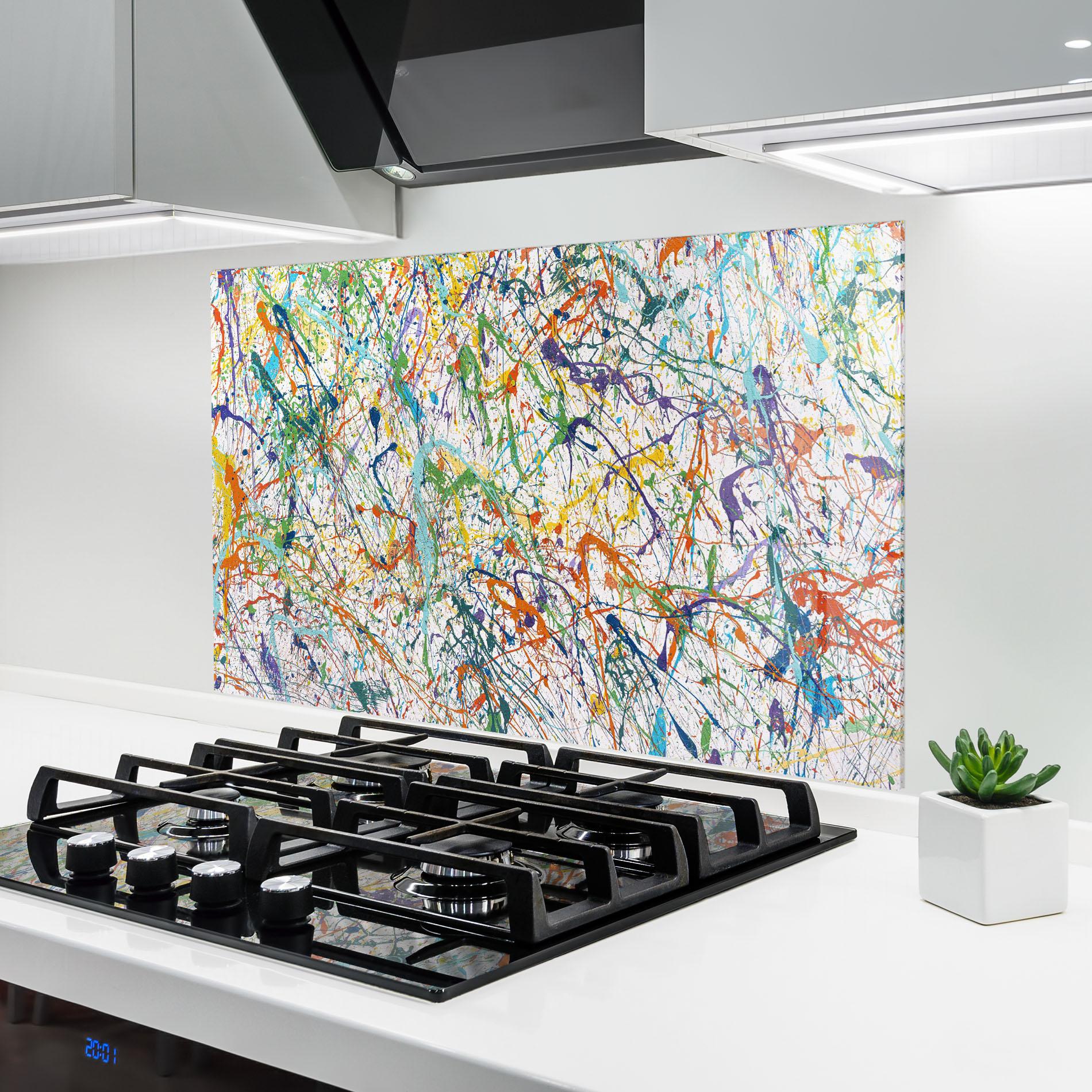 Panou Sticla Bucatarie Art Explosion mockup 6