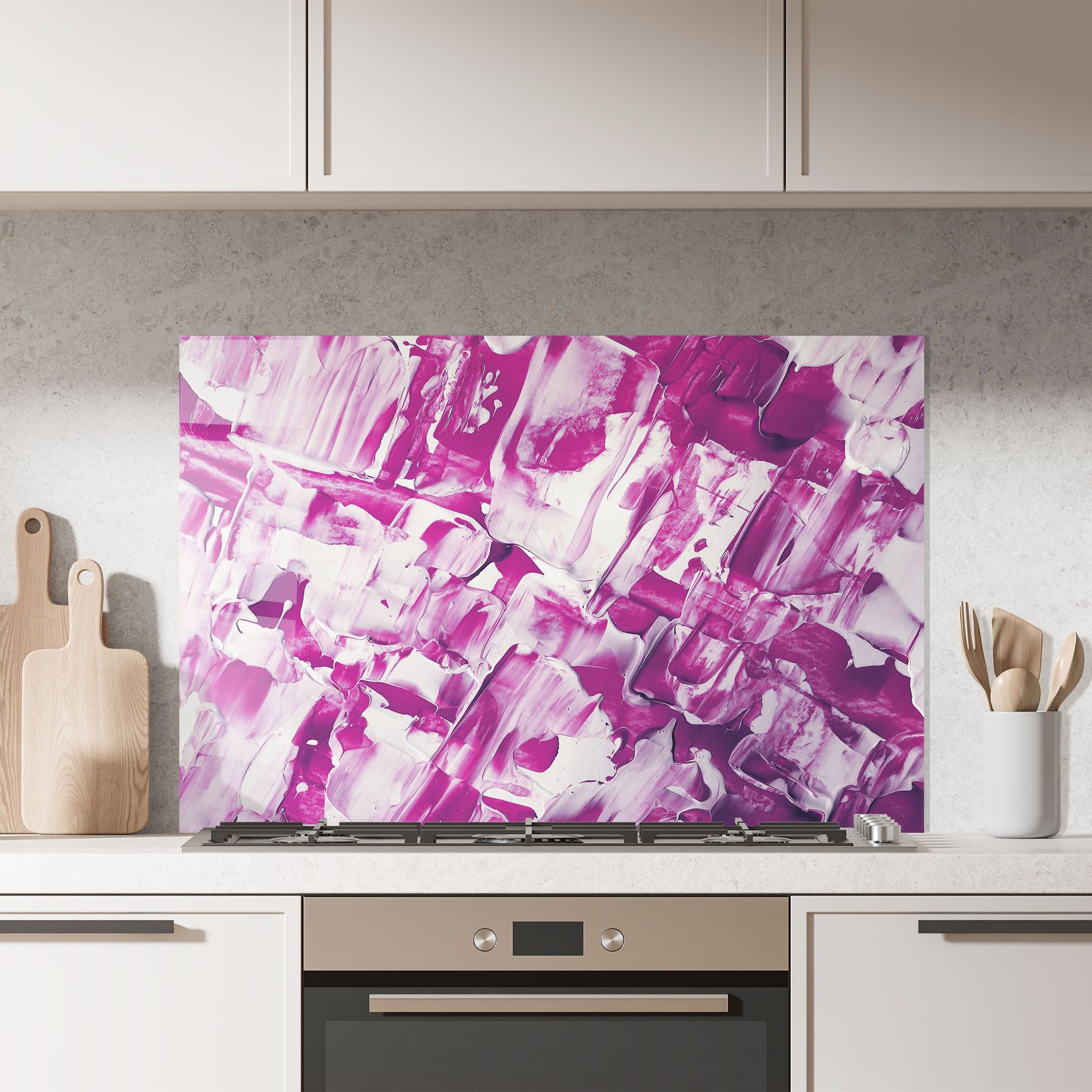 Abstract White And Pink mockup 7