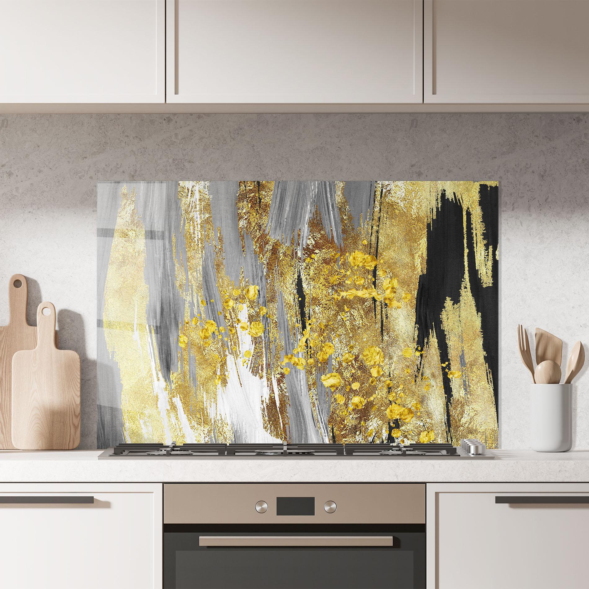 Panou Sticla Bucatarie Golden Grfey Lines mockup 7