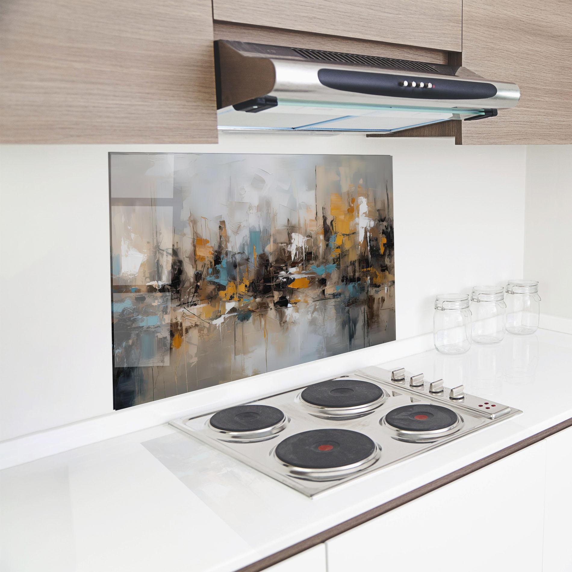 Panou Sticla Bucatarie Abstract Los Angeles mockup 8