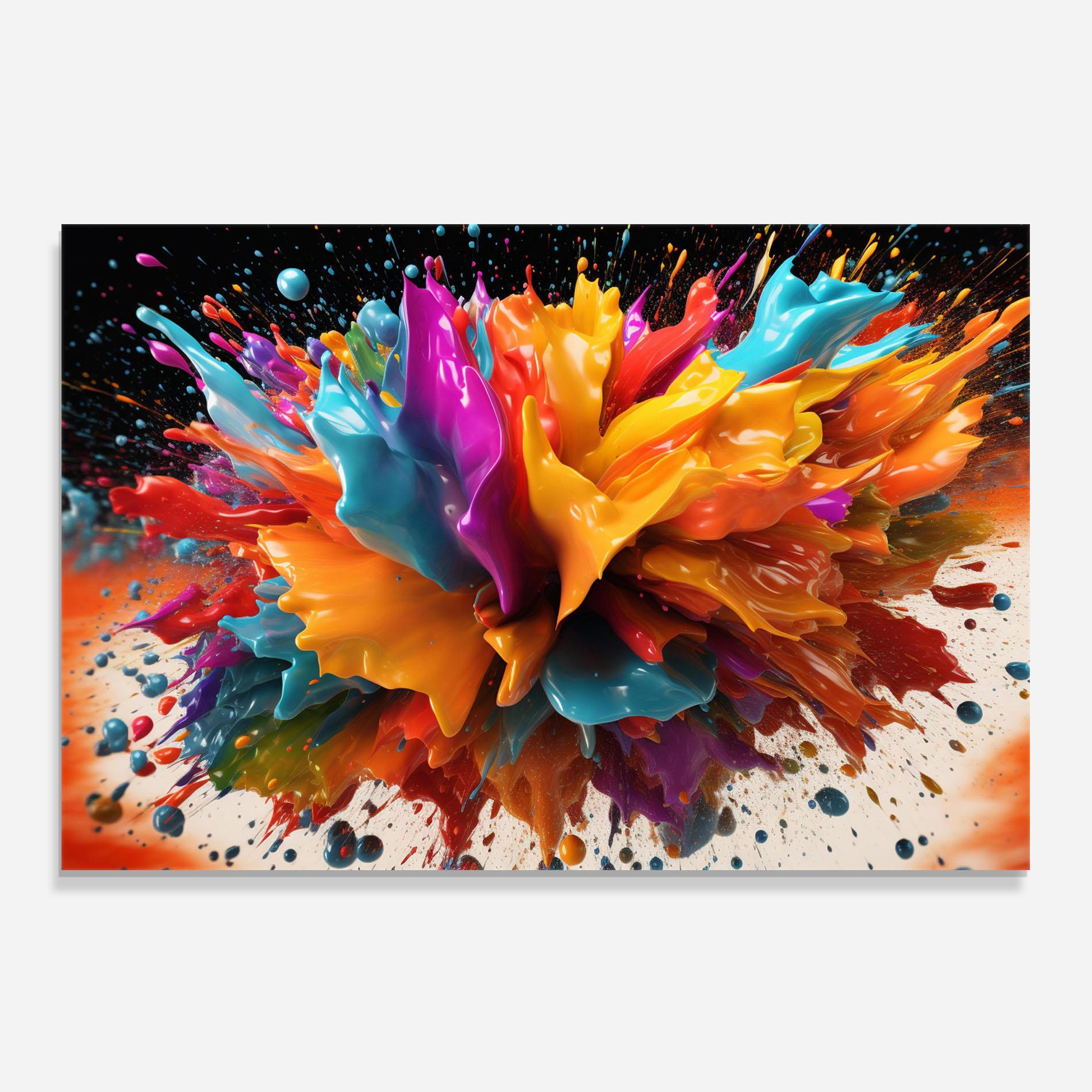 Panou Sticla Bucatarie Abstract Splash mockup 0