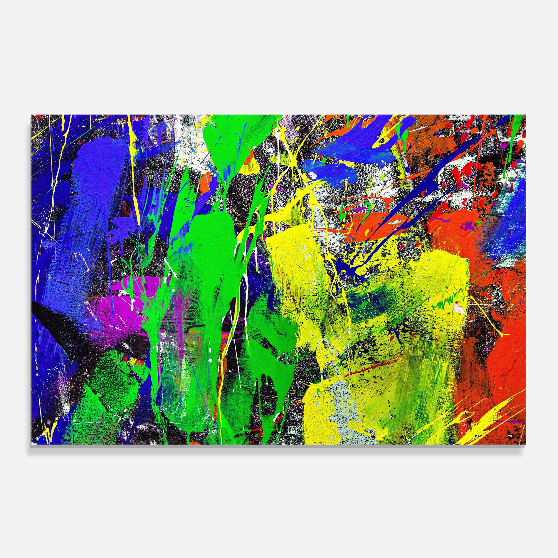 Panou Sticla Bucatarie Color Mix Abstract mockup 0