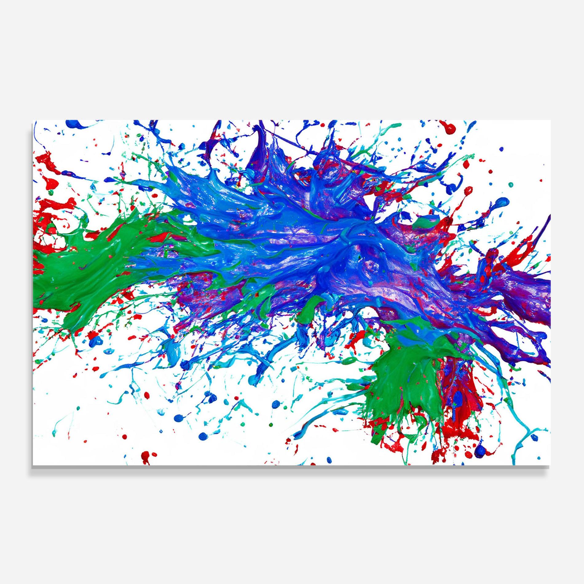 Panou Sticla Bucatarie Colorful Blue Purple mockup 0