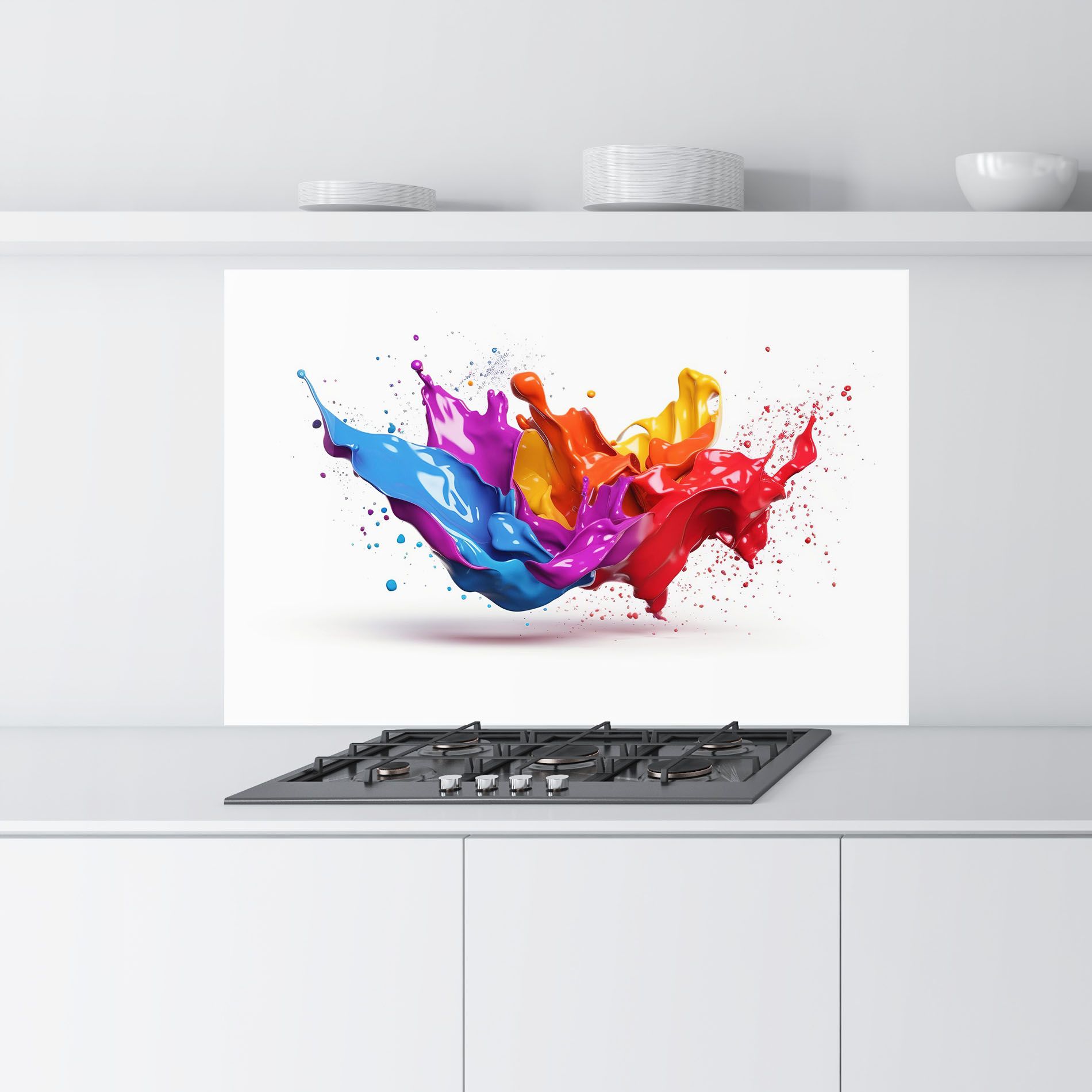 3d Floating Splash mockup 9