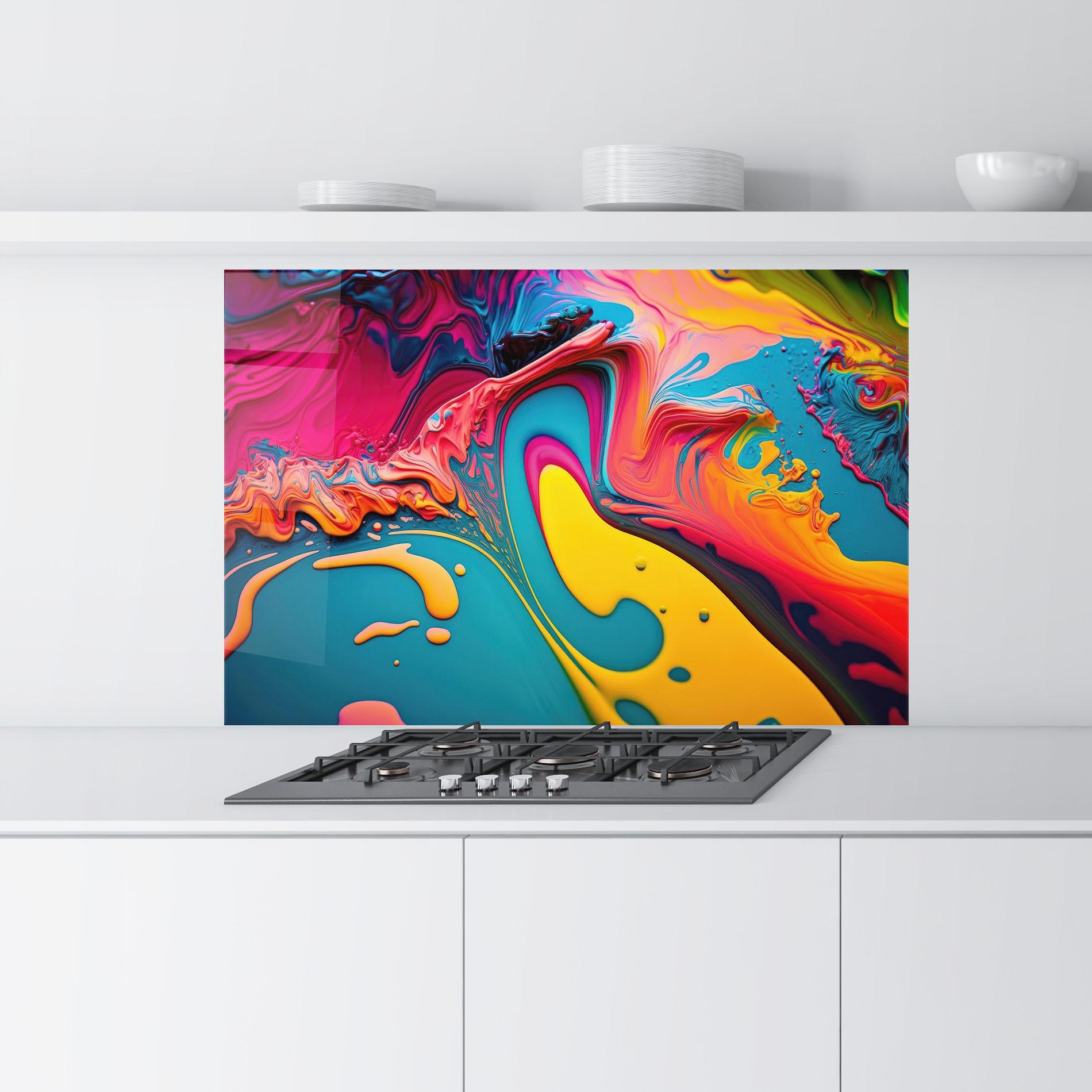 Panou Sticla Bucatarie Acrylic Close Up mockup 9