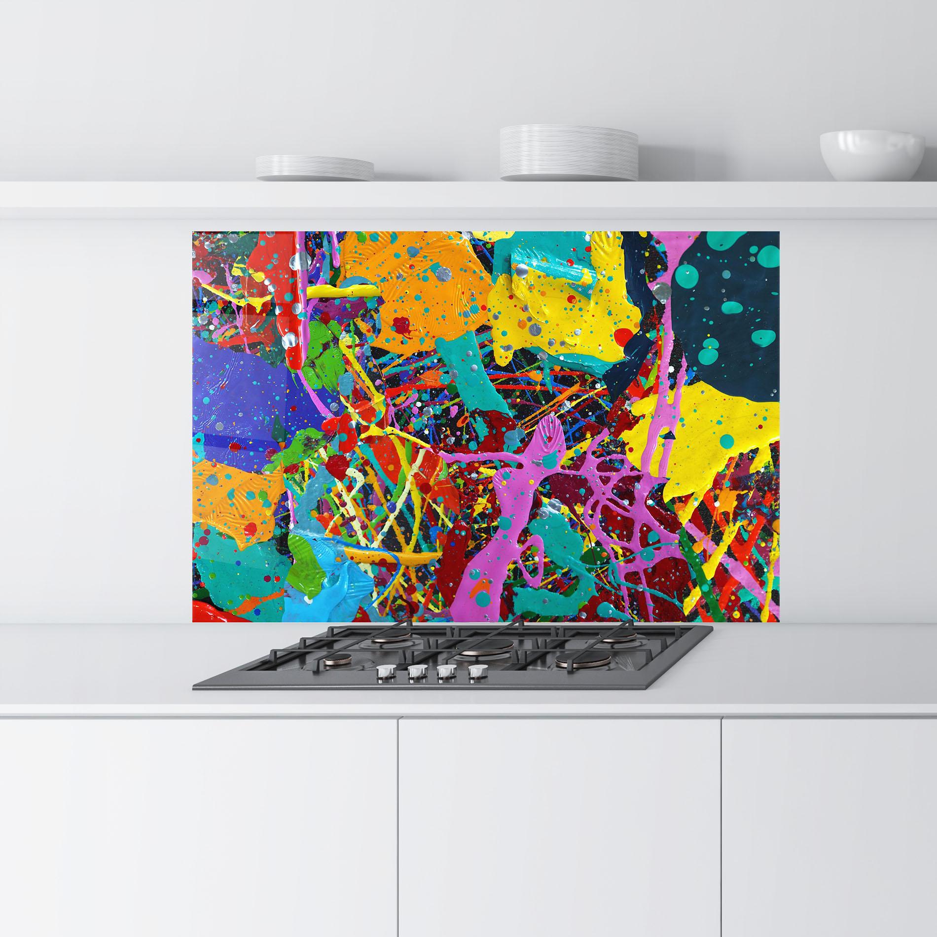 Panou Sticla Bucatarie Dark Panorama mockup 9