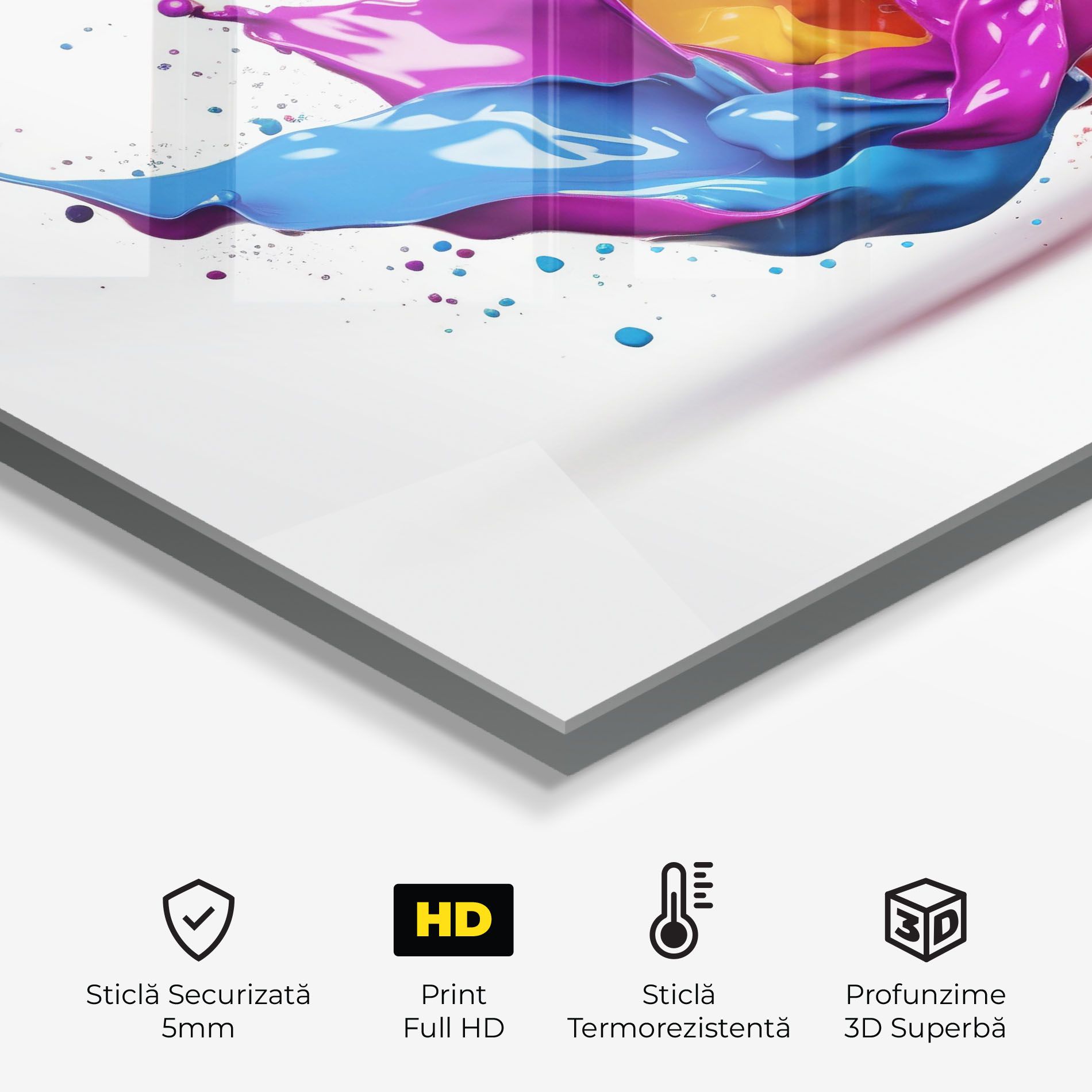3d Floating Splash mockup 2