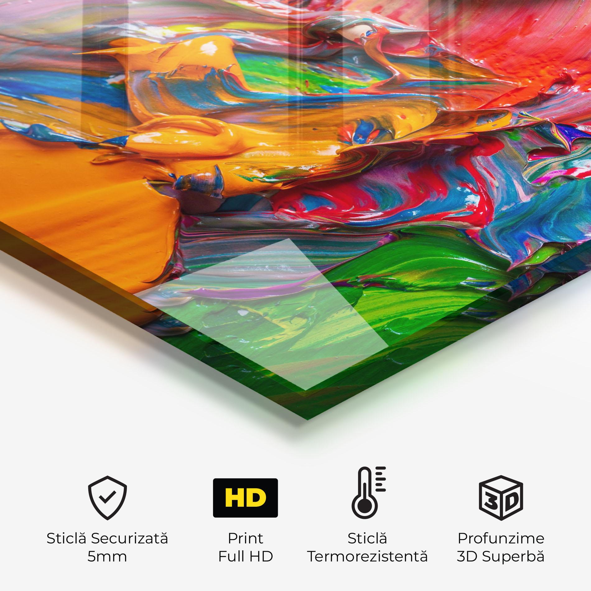 Panou Sticla Bucatarie Bright Oil Colors mockup 2