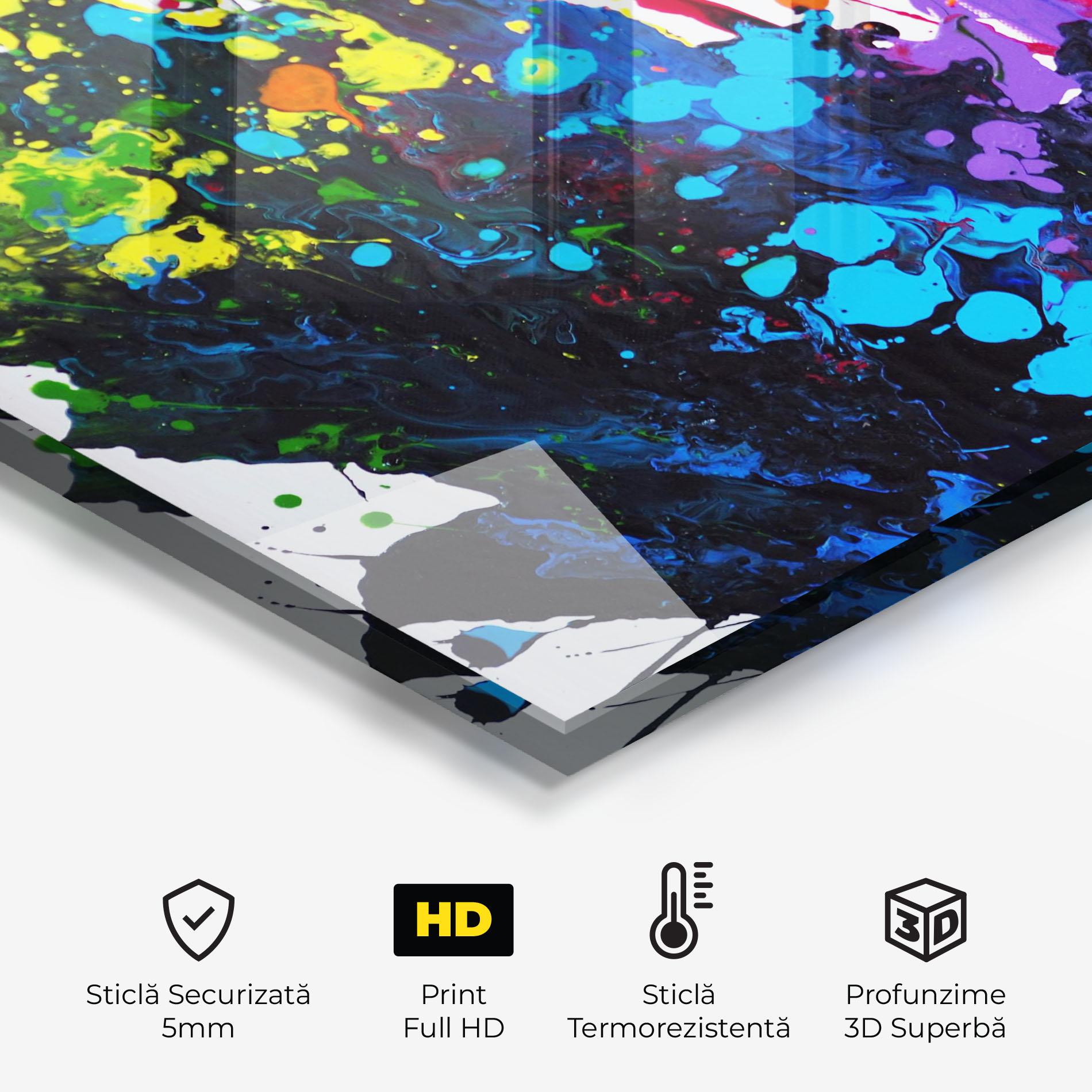 Panou Sticla Bucatarie Color Splash 2d mockup 2