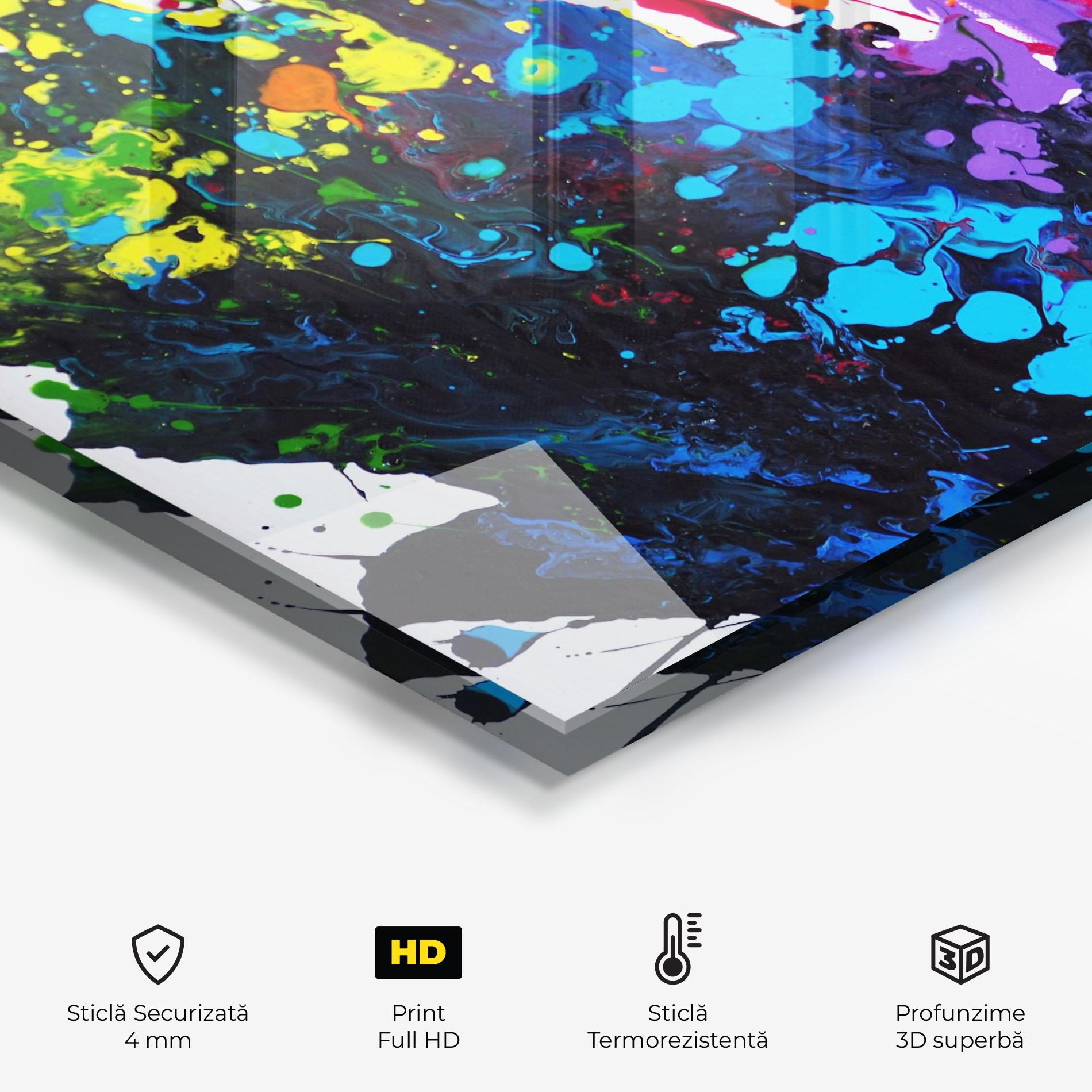 Panou Sticla Bucatarie Color Splash 2d mockup 2