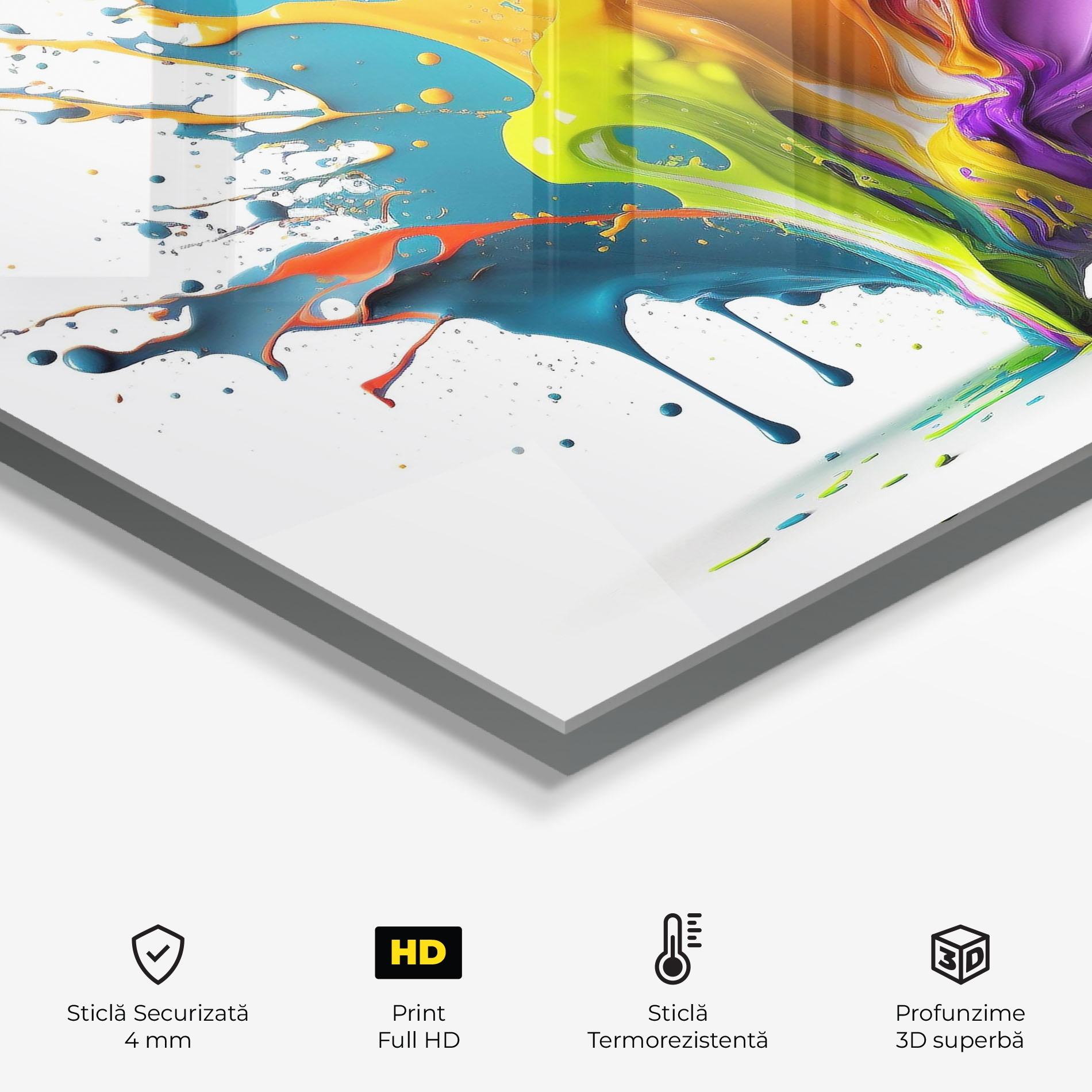 Panou Sticla Bucatarie Exploding Mixed Liquid mockup 2