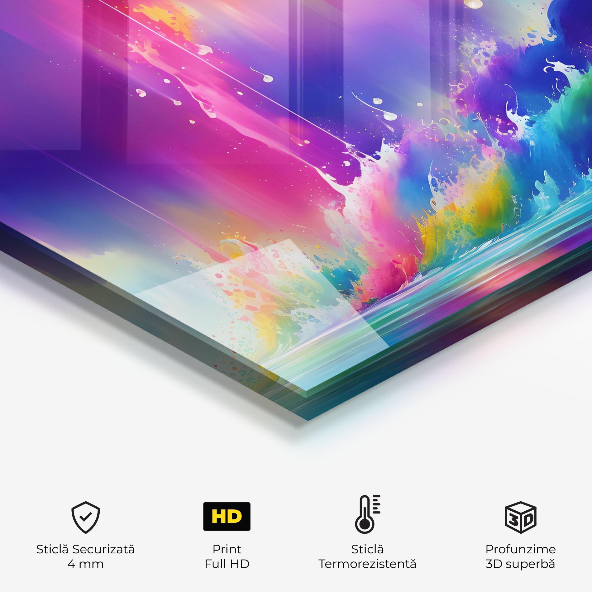 Panou Sticla Bucatarie Fairytale Landscape mockup 2