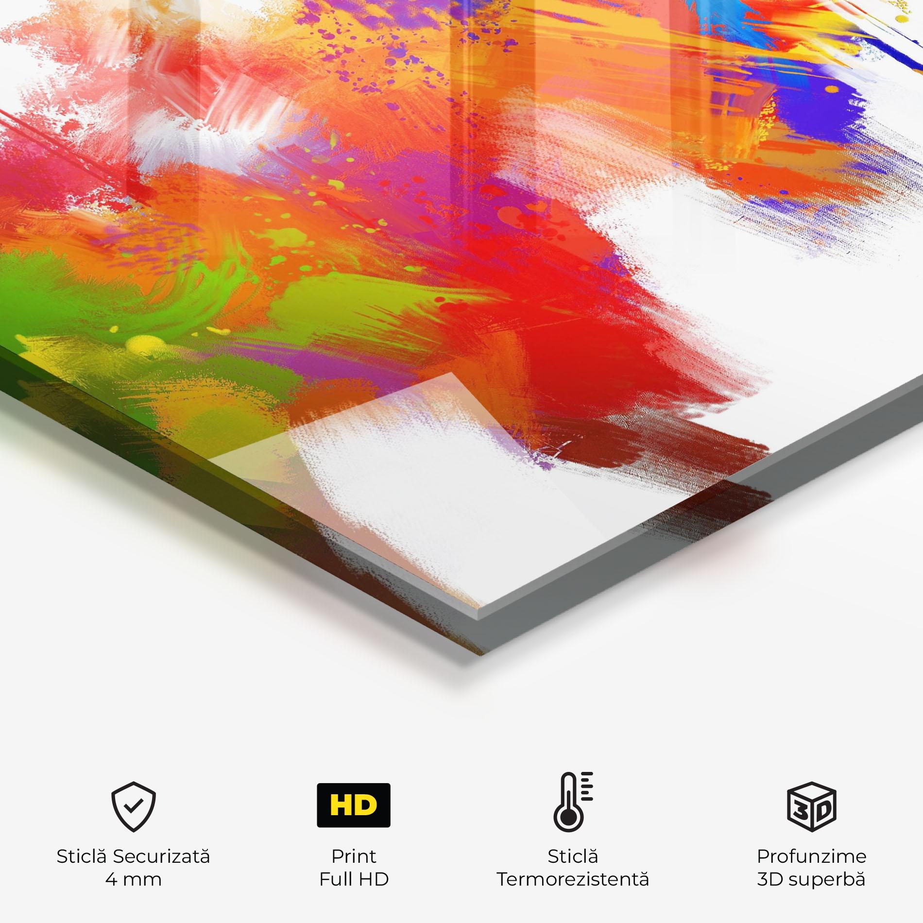 Panou Sticla Bucatarie Paint Stroke mockup 2