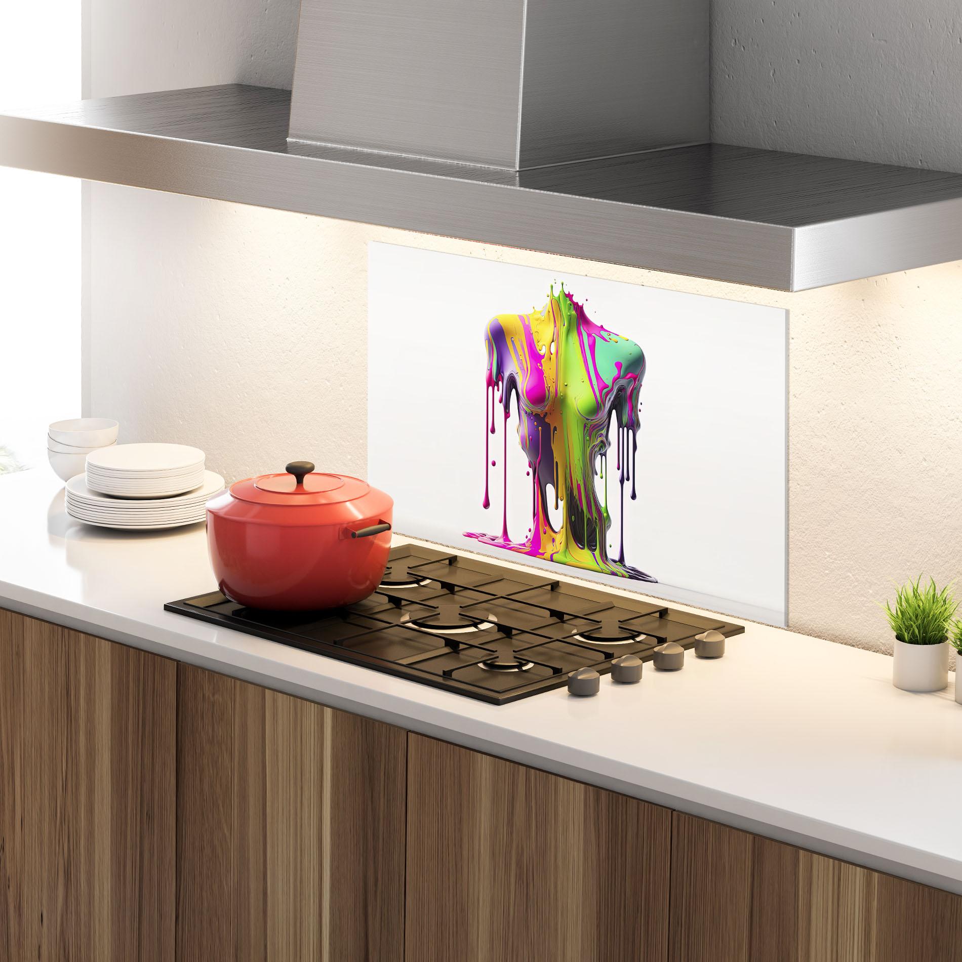 Panou Sticla Bucatarie Colorful Body mockup 4