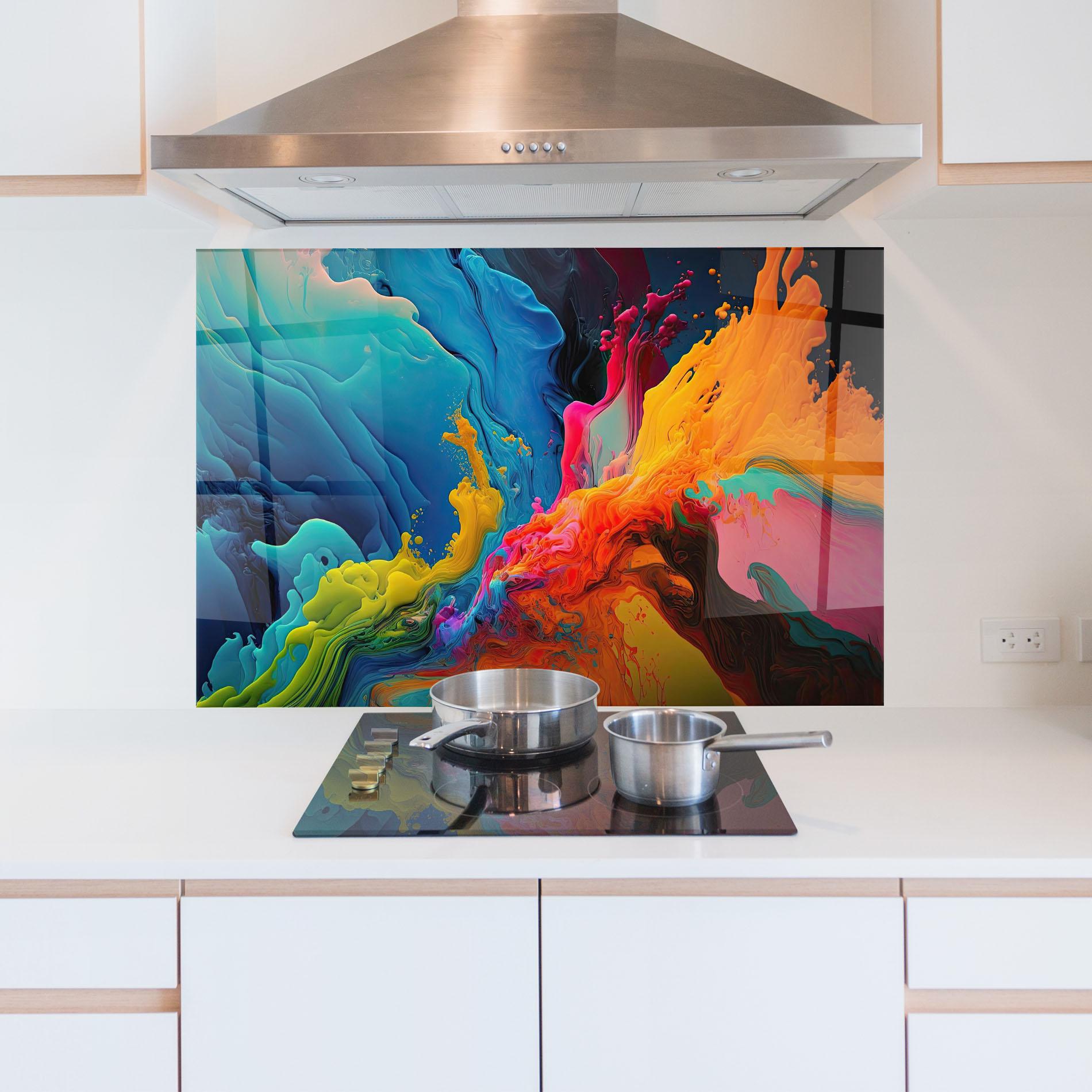 Panou Sticla Bucatarie Color Floating mockup 5