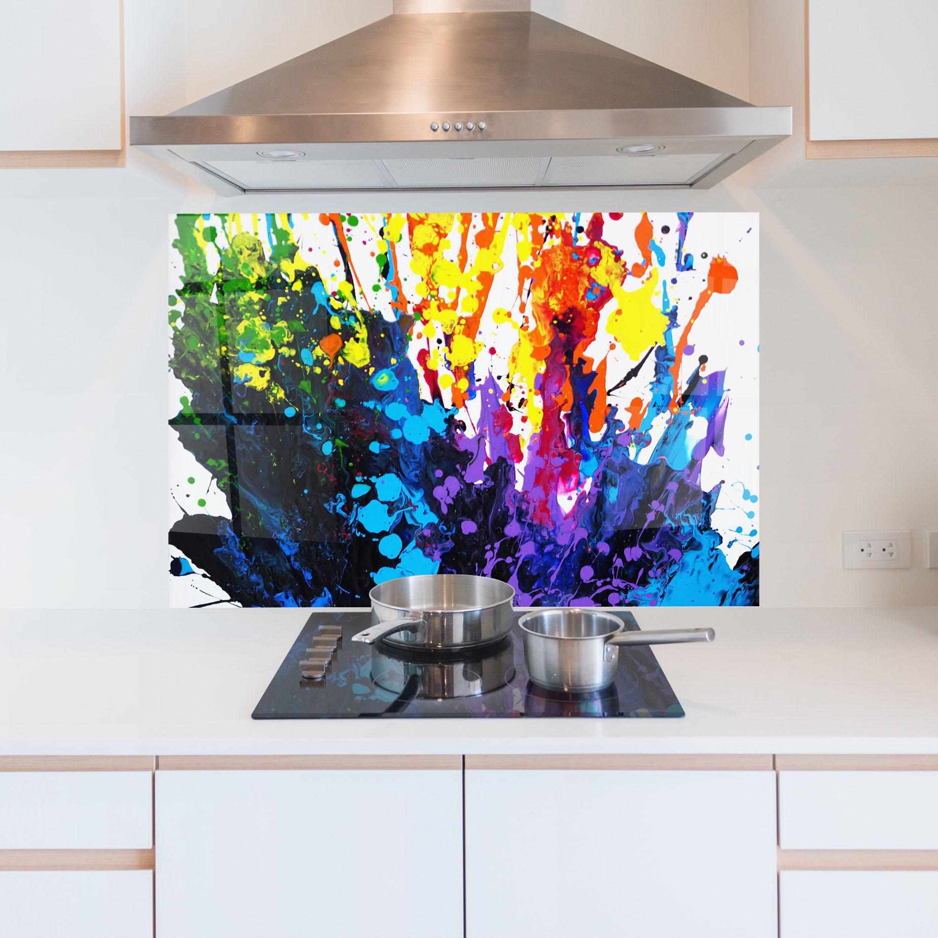 Panou Sticla Bucatarie Color Splash 2d mockup 5