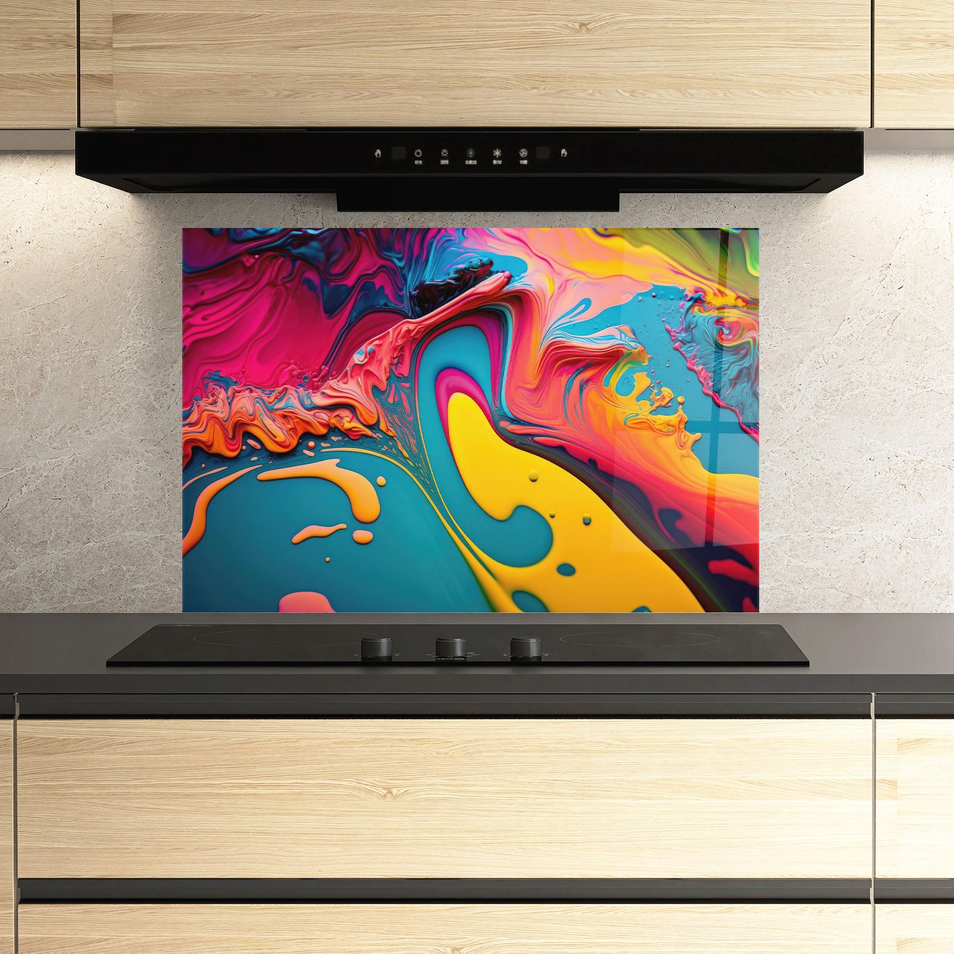 Panou Sticla Bucatarie Acrylic Close Up mockup 3