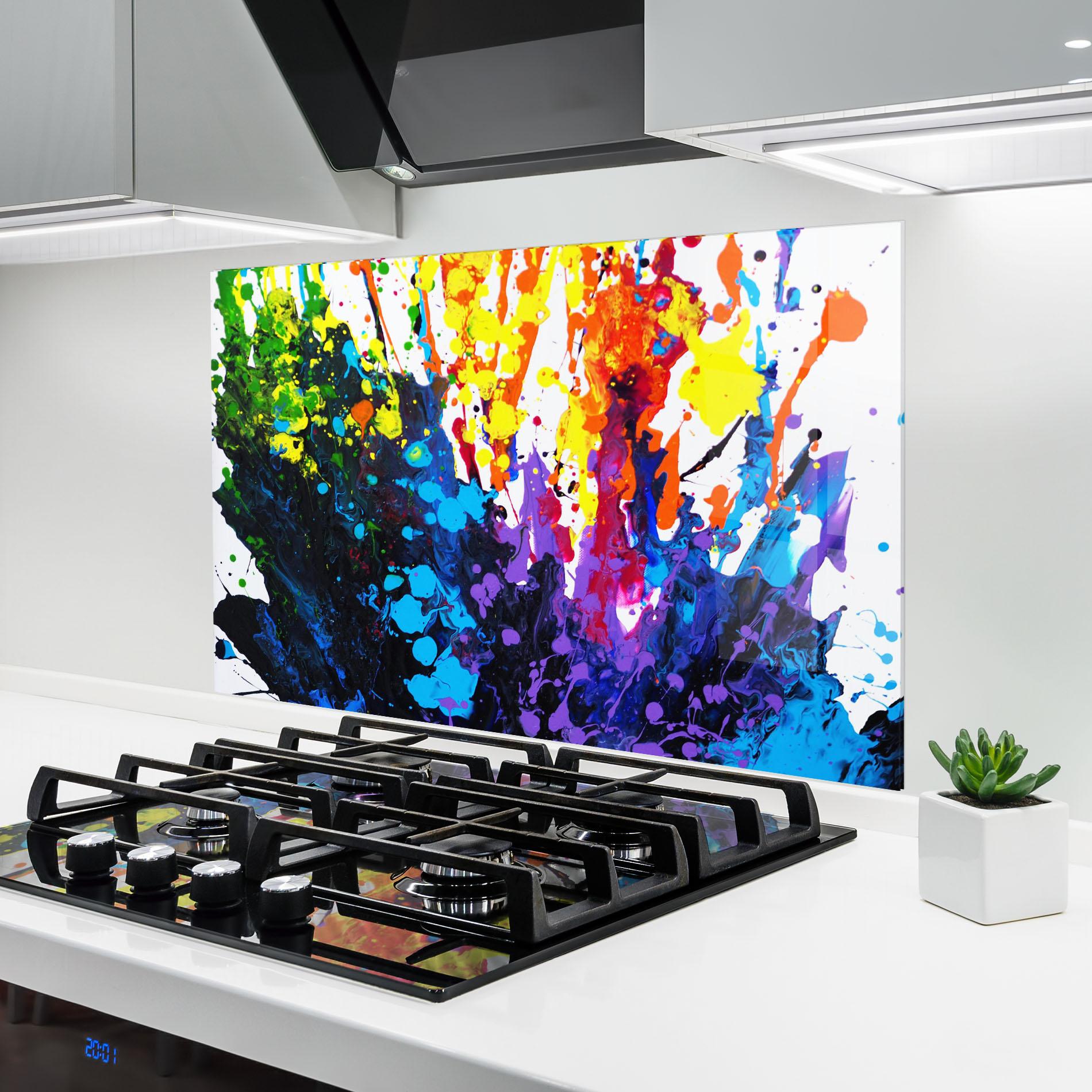 Panou Sticla Bucatarie Color Splash 2d mockup 6