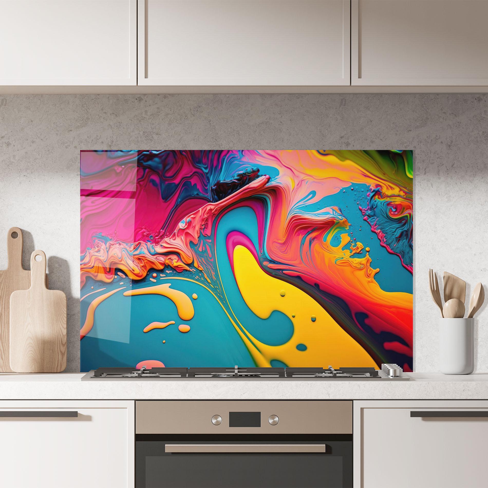 Panou Sticla Bucatarie Acrylic Close Up mockup 7